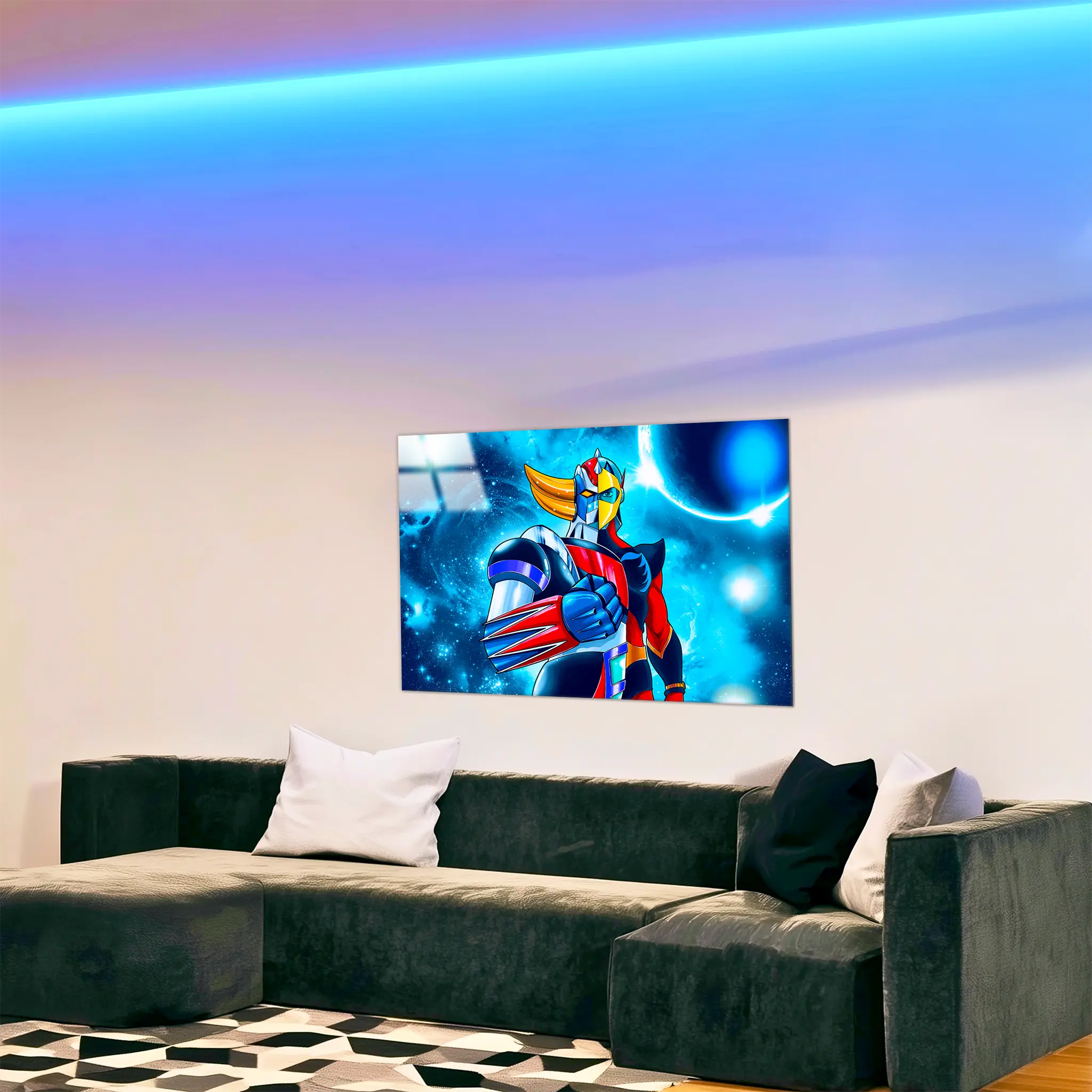 tableau-goldorak-et-actarus-fusion-dans-le-salon | DreamWay