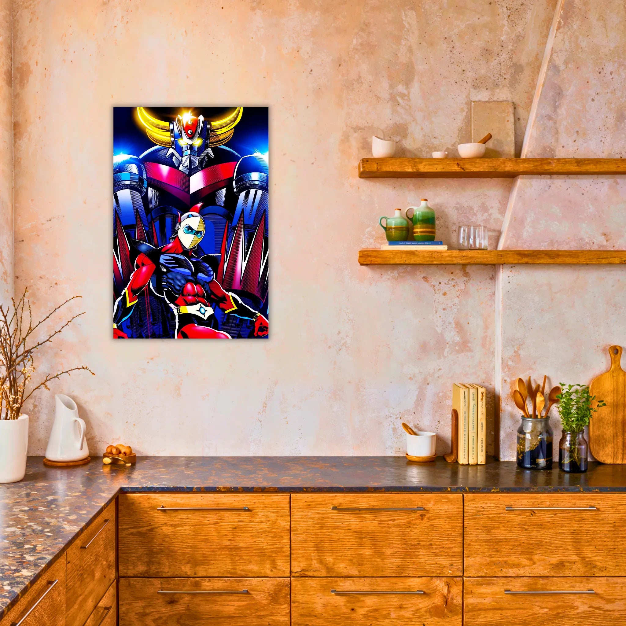 tableau-goldorak-et-actarus-portrait-dans-la-cuisine | DreamWay