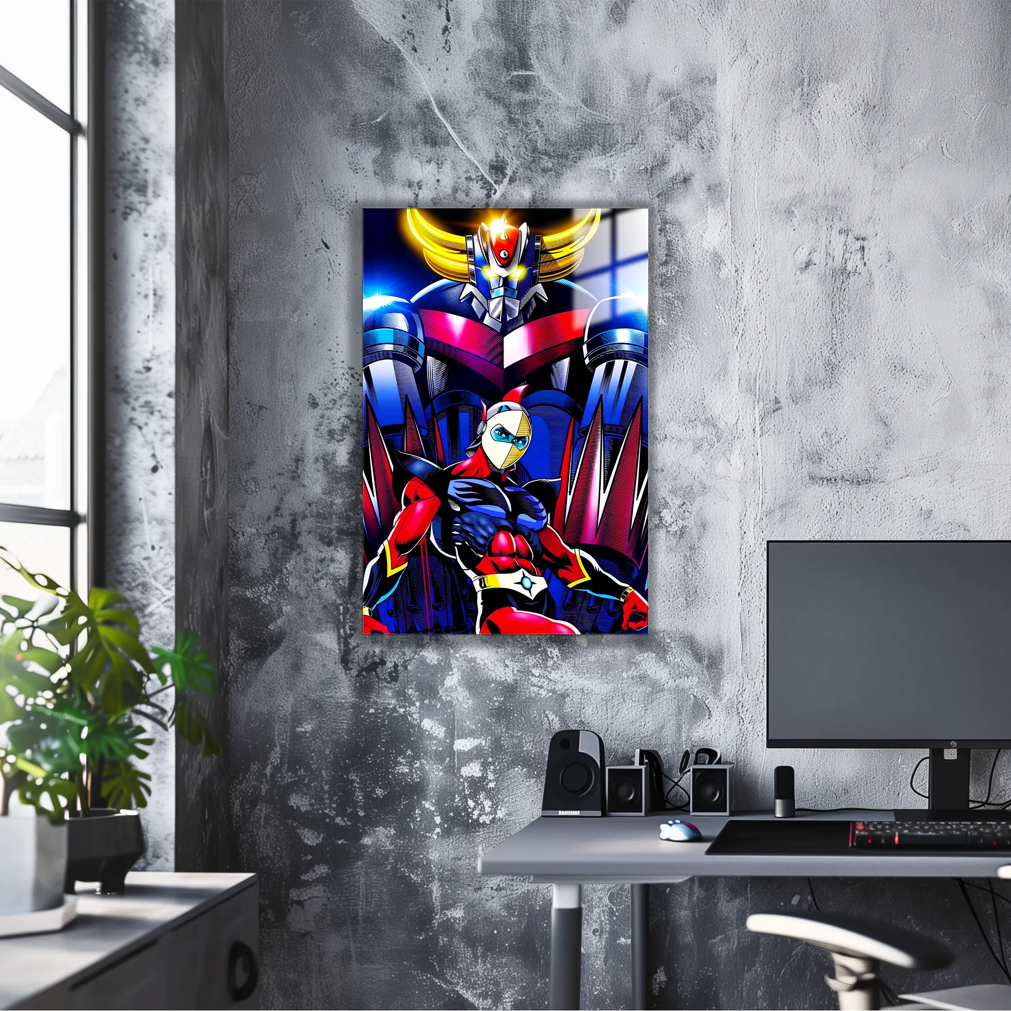 Tableau Goldorak Et Actarus Portrait