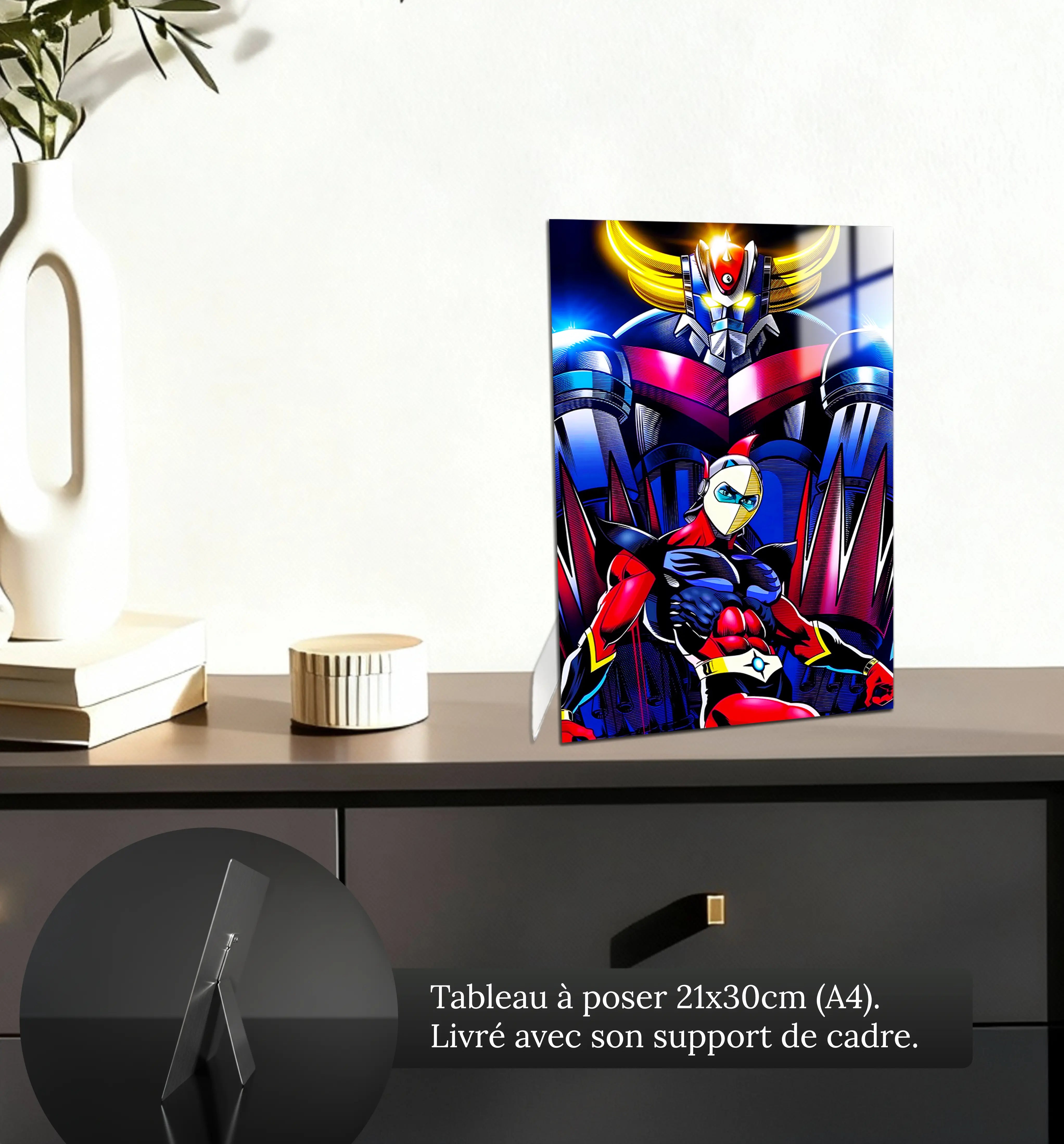 tableau-goldorak-et-actarus-portrait-petit-format-a-poser-sur-meuble | DreamWay