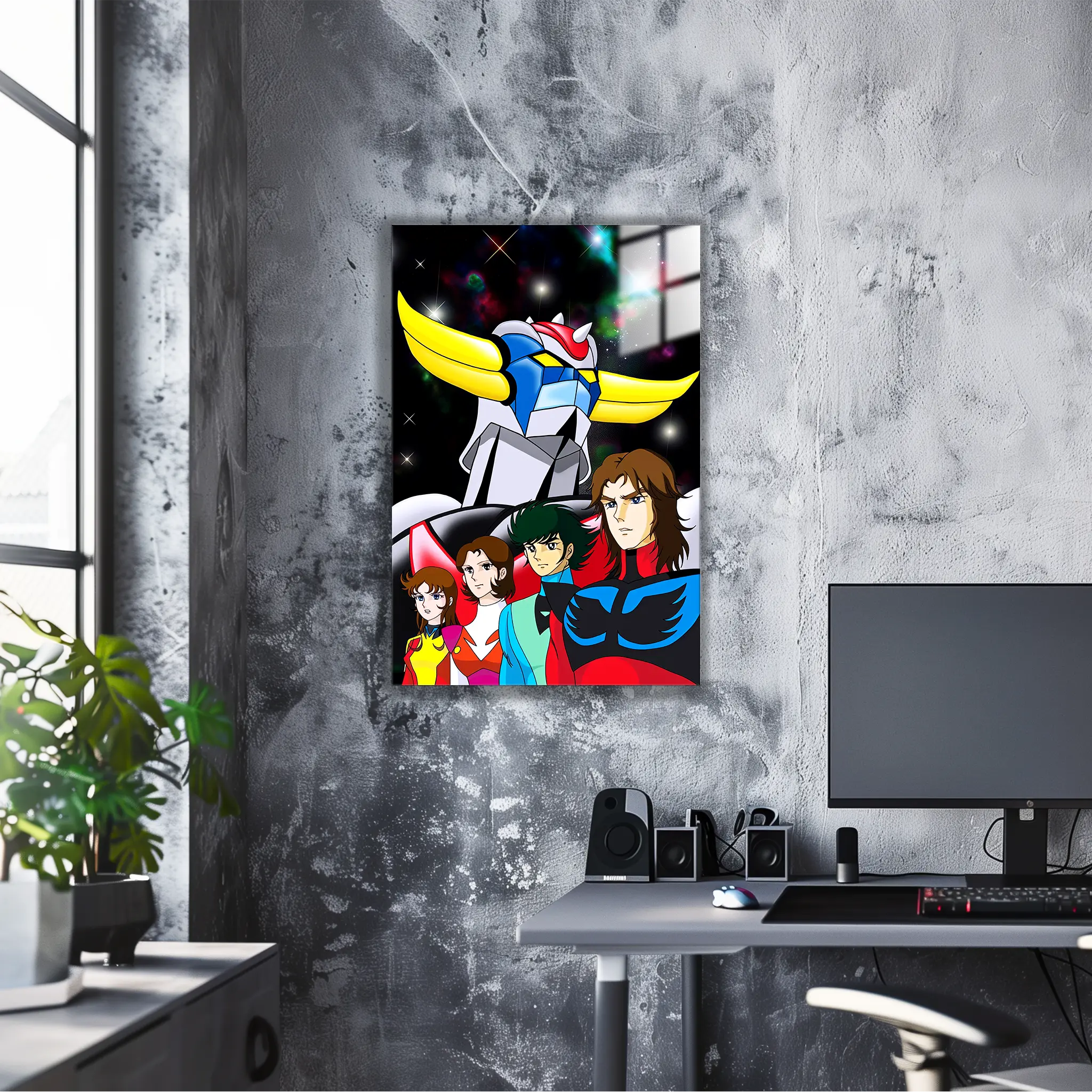 tableau-goldorak-et-son-equipe-galaxy-dans-le-bureau | DreamWay