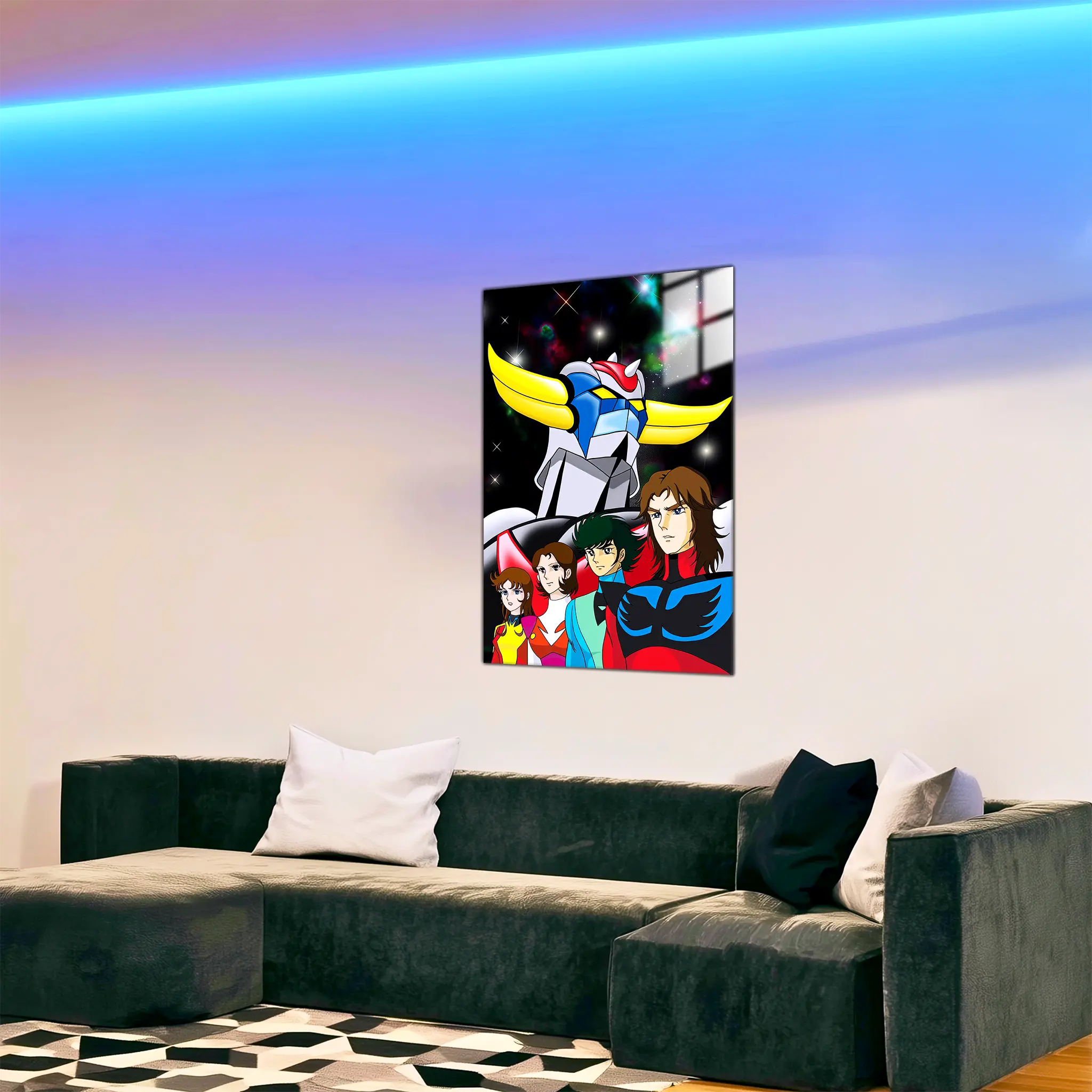 tableau-goldorak-et-son-equipe-galaxy-dans-le-salon | DreamWay