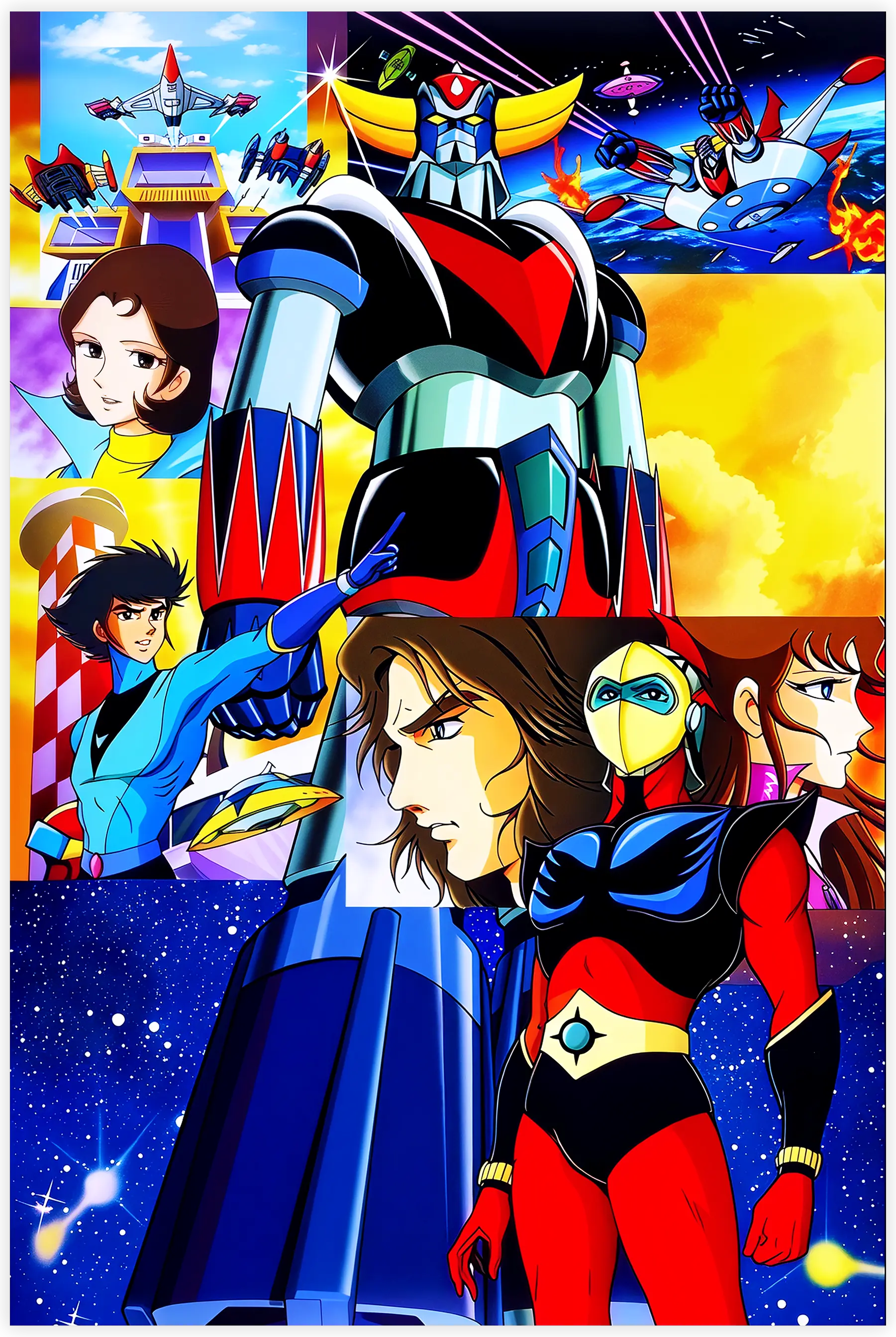 tableau-goldorak-et-son-equipe-les-heros | DreamWay