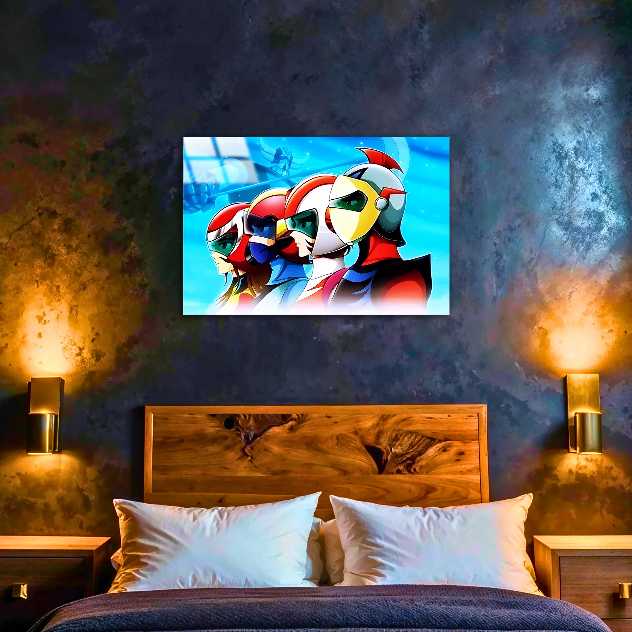 tableau-goldorak-et-son-equipe-paysage-dans-la-chambre | DreamWay