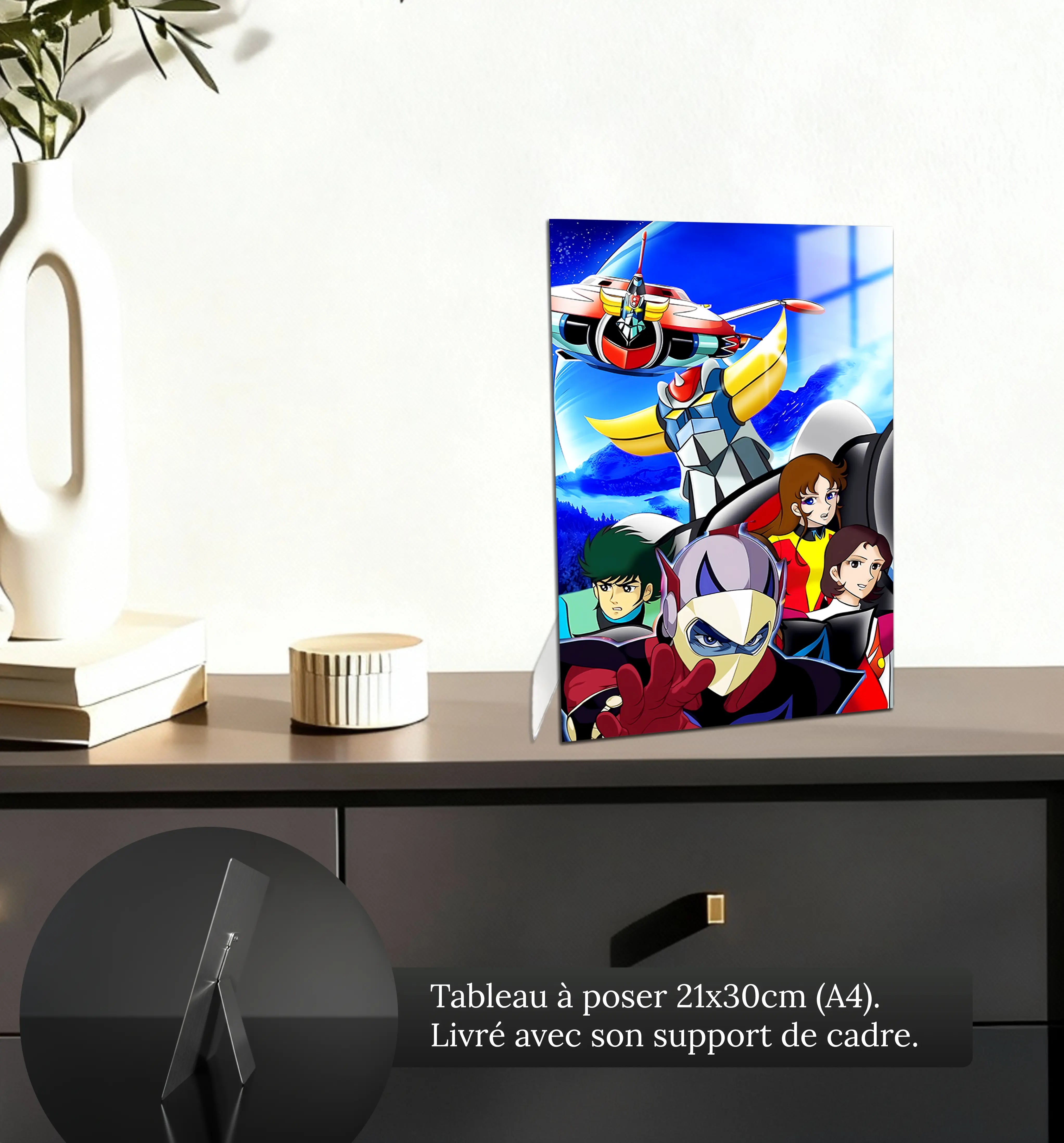 tableau-goldorak-et-son-equipe-petit-format-a-poser-sur-meuble | DreamWay