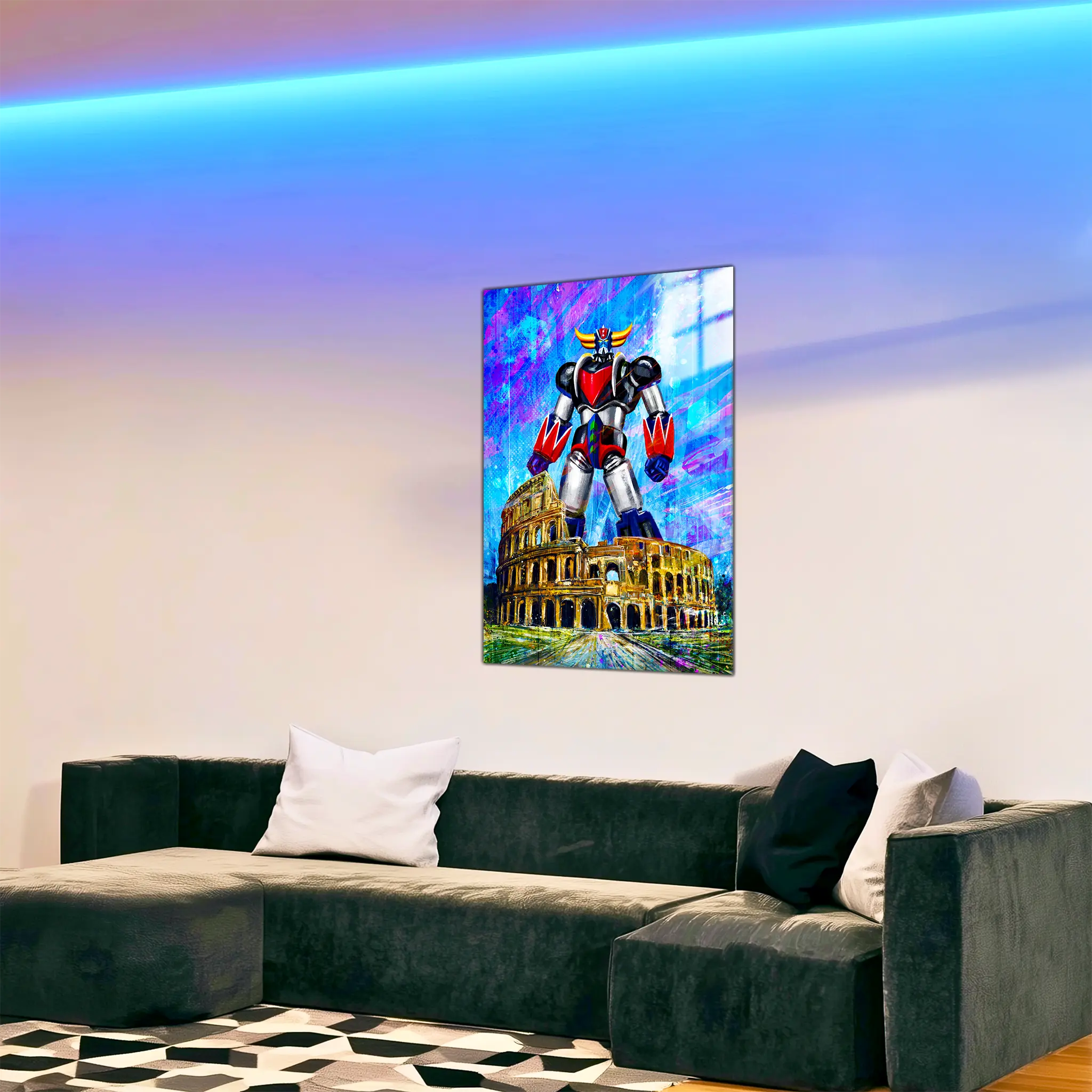 tableau-goldorak-le-colissee-dans-le-salon | DreamWay