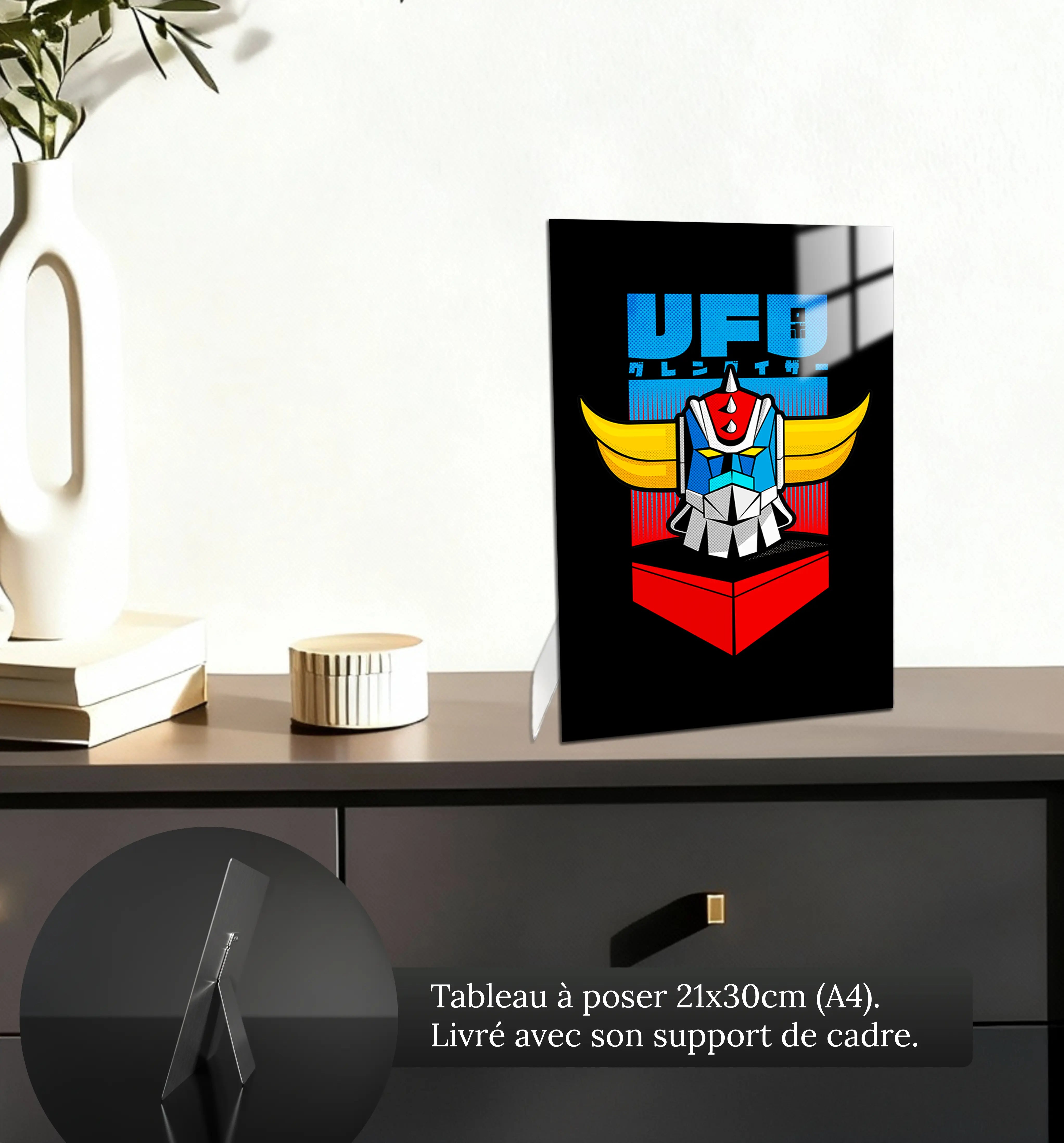 tableau-goldorak-logo-petit-format-a-poser-sur-meuble | DreamWay