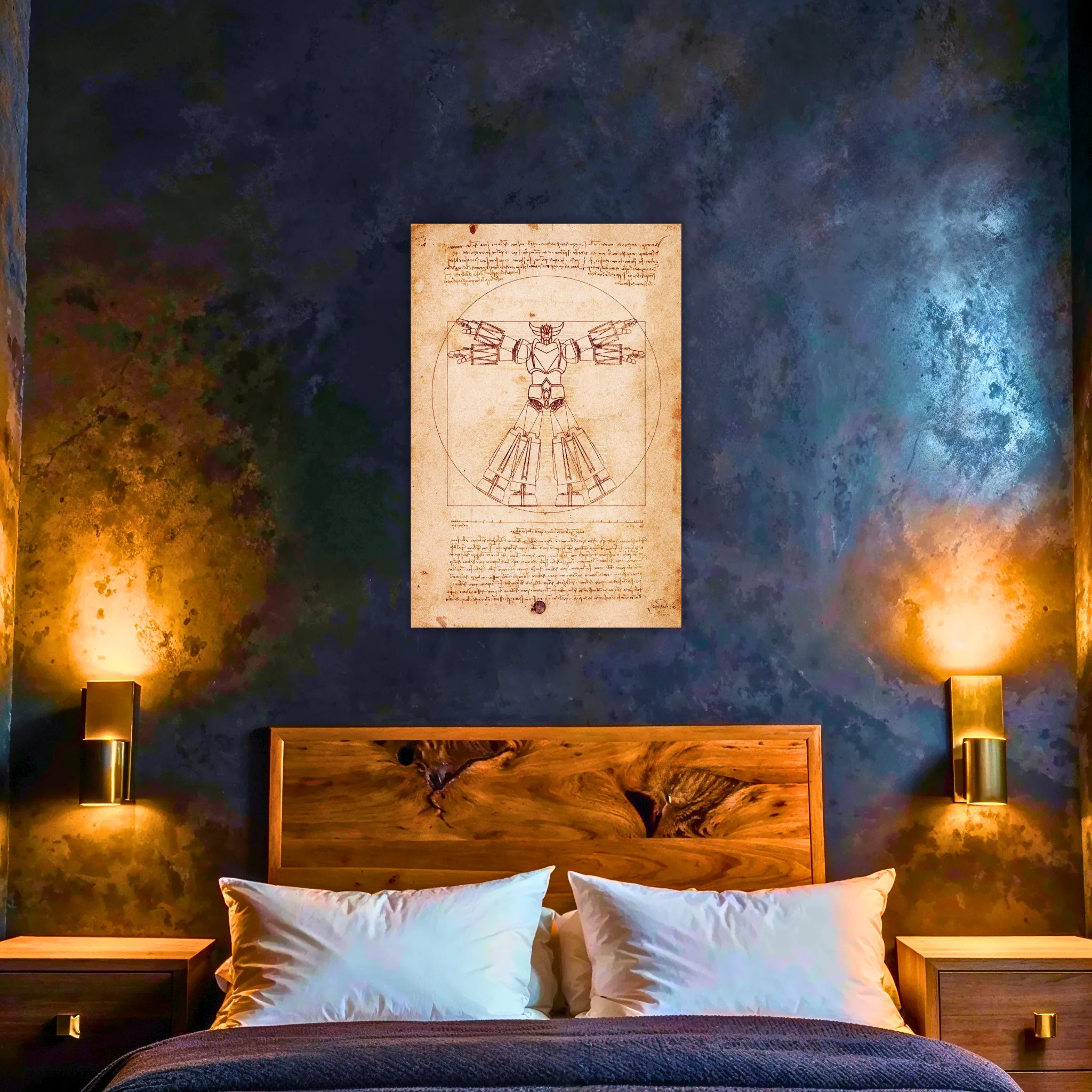 Tableau Goldorak Papier Vintage