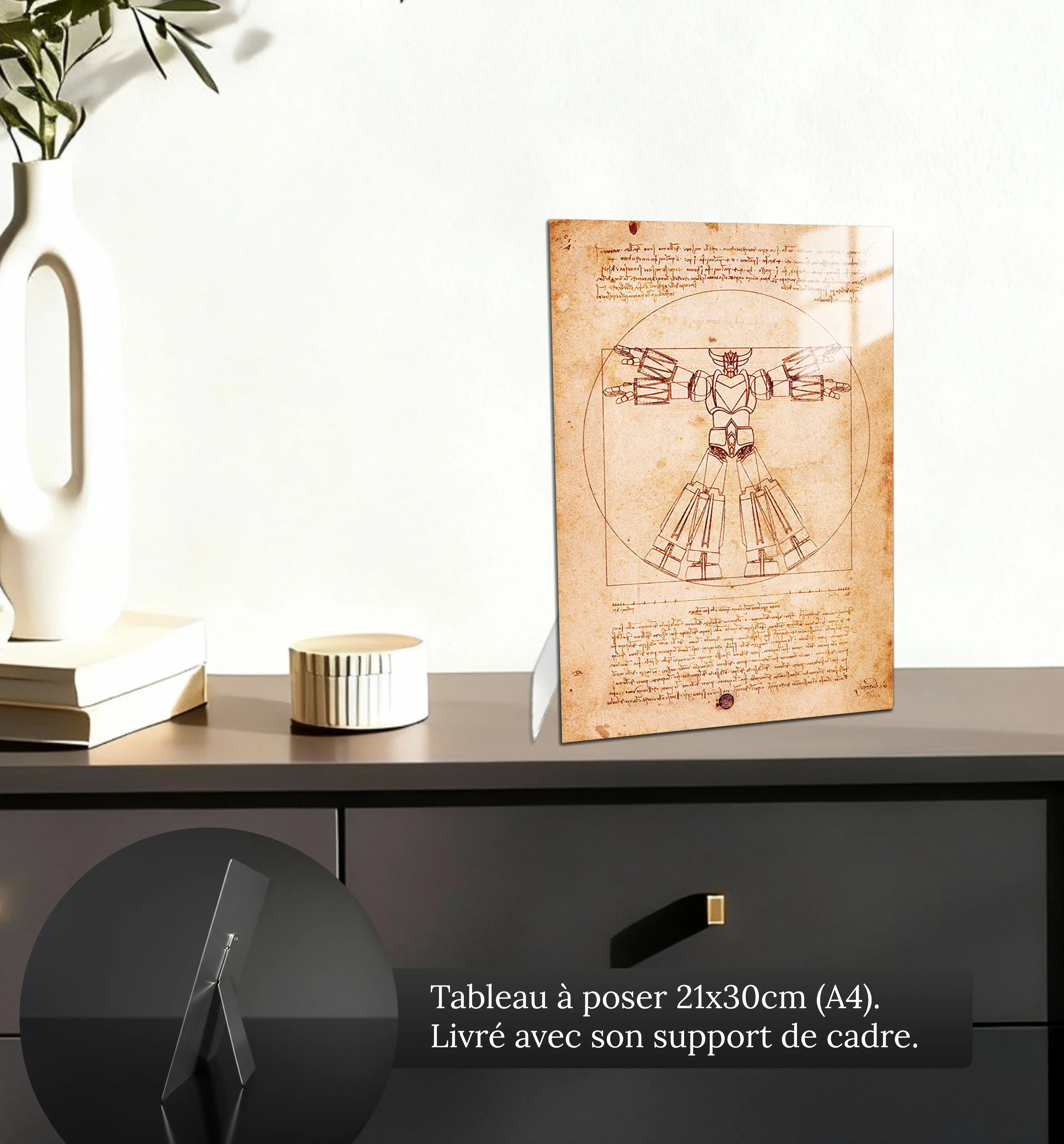tableau-goldorak-papier-vintage-petit-format-a-poser-sur-meuble | DreamWay