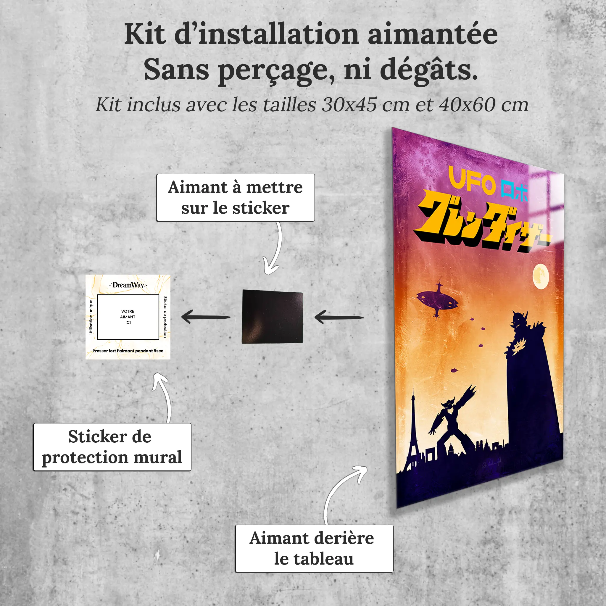 tableau-goldorak-paris-avec-installation-aimantee | DreamWay