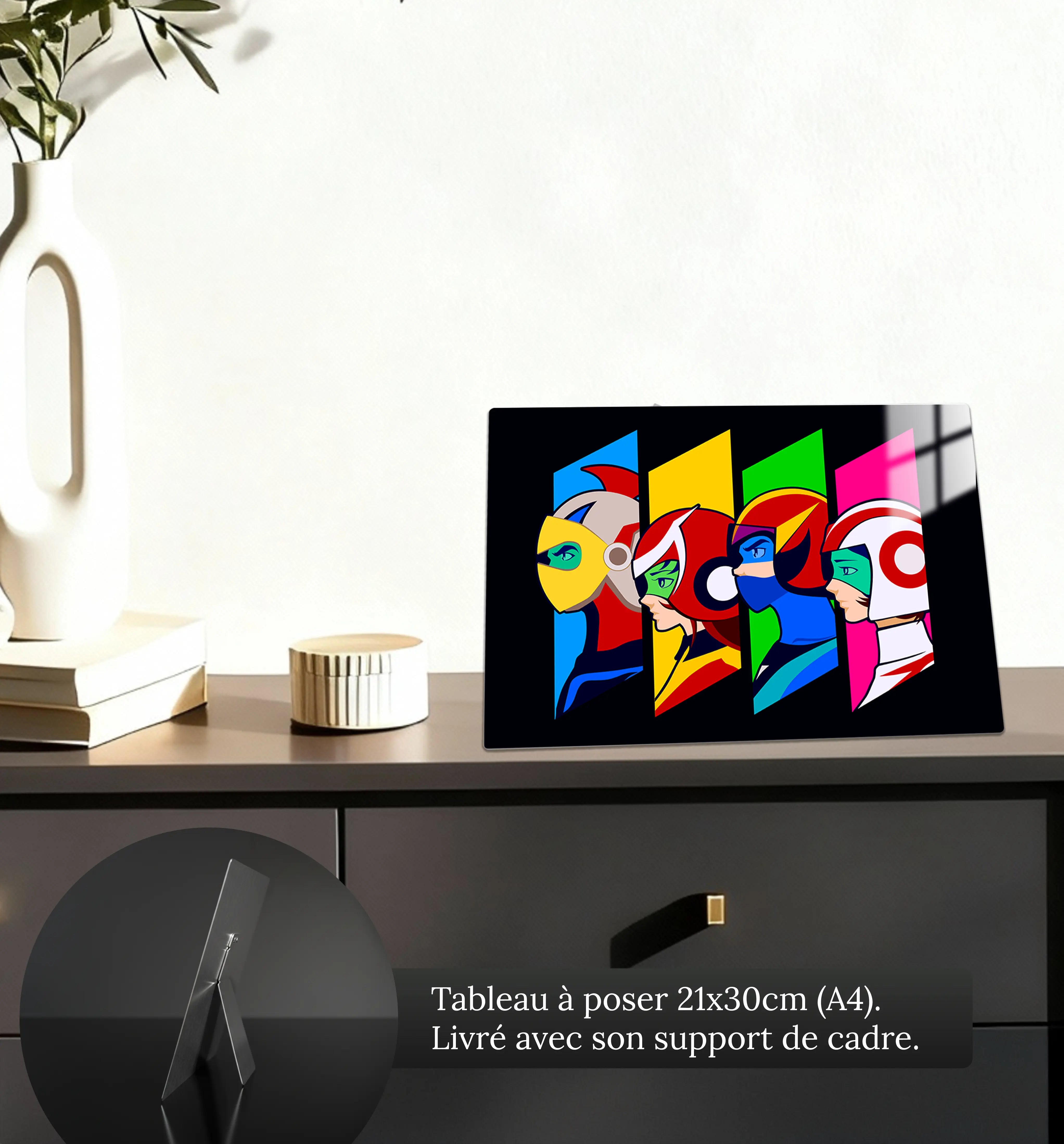 tableau-goldorak-patrouille-des-aigles-petit-format-a-poser-sur-meuble | DreamWay