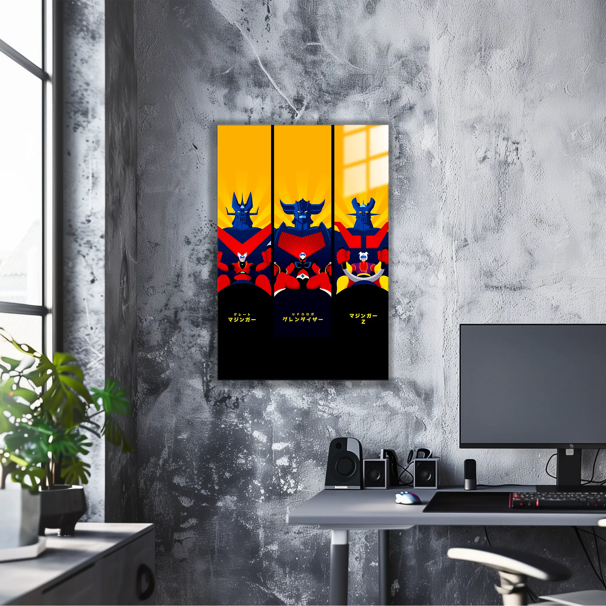 tableau-goldorak-pilots-dans-le-bureau | DreamWay