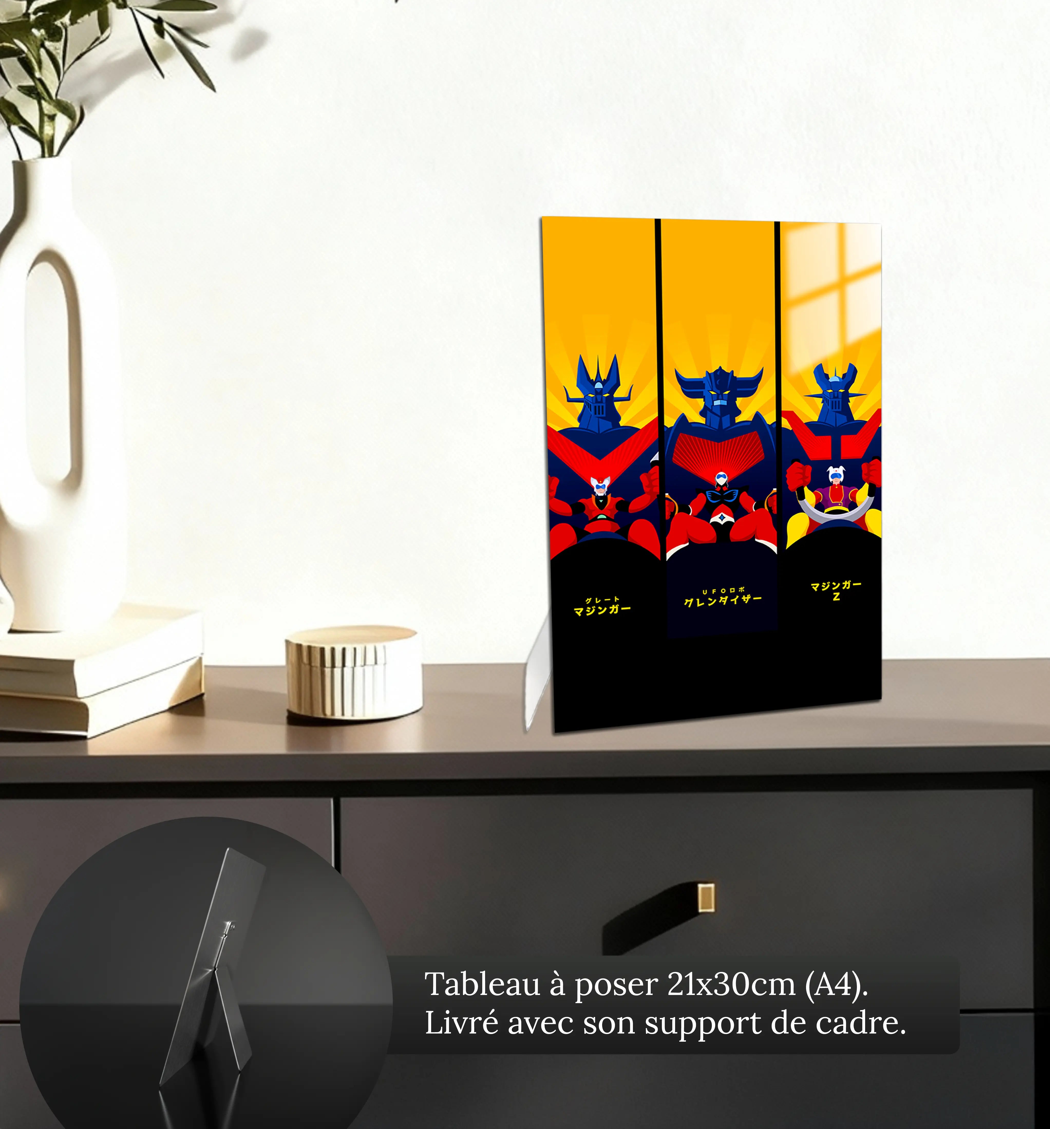tableau-goldorak-pilots-petit-format-a-poser-sur-meuble | DreamWay