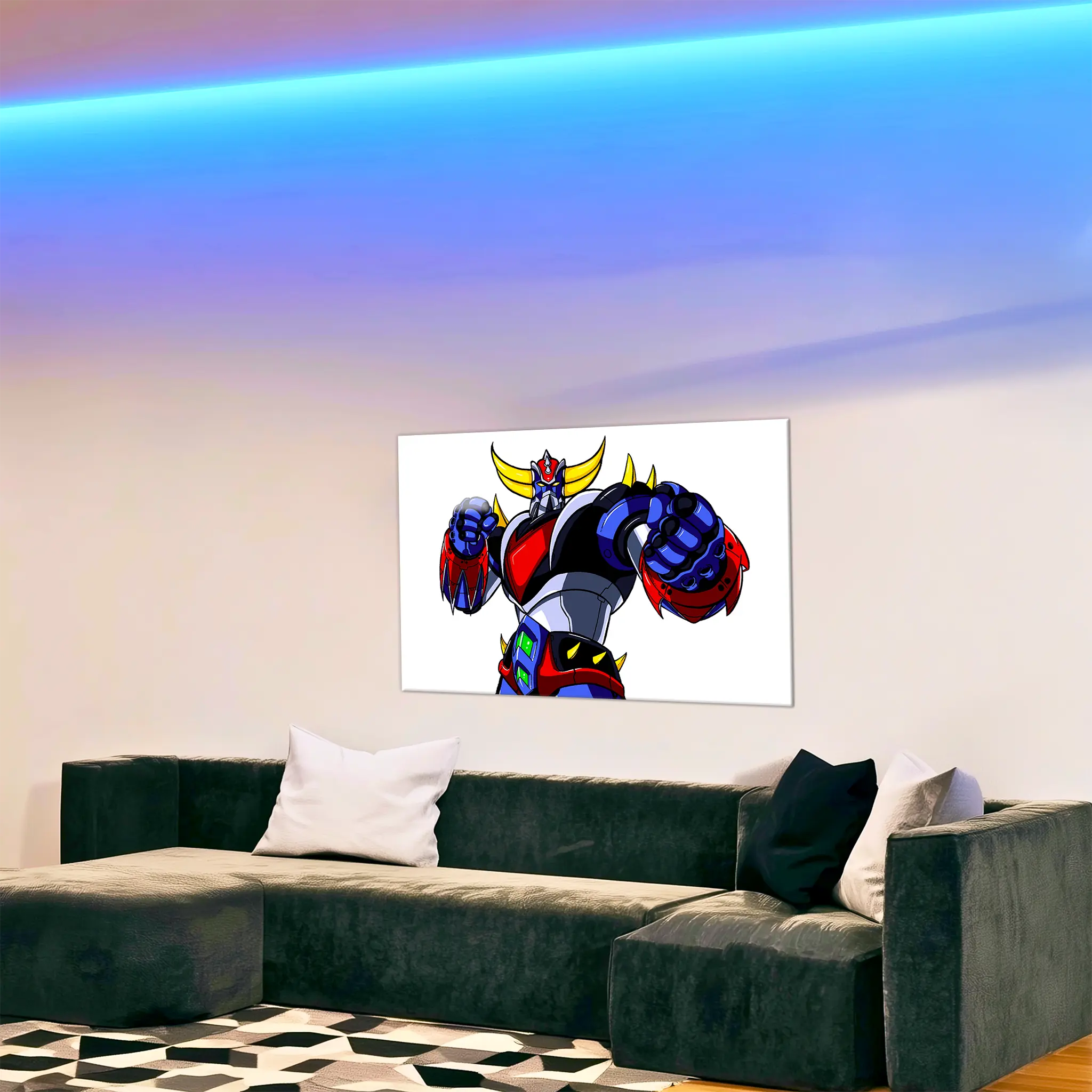 tableau-goldorak-portrait-dans-le-salon | DreamWay
