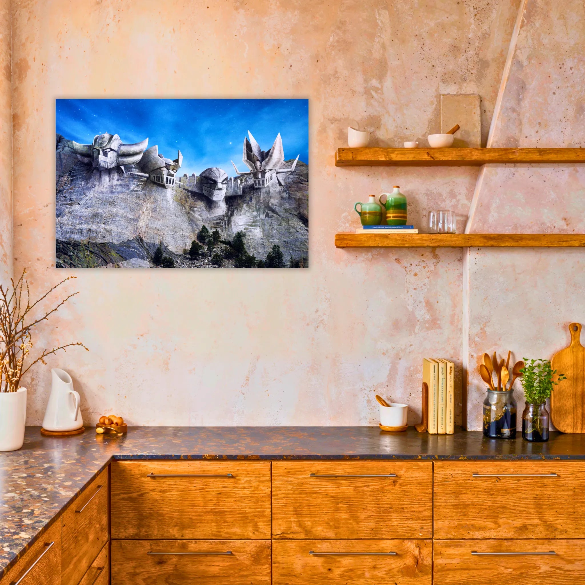Tableau Goldorak Rushmore