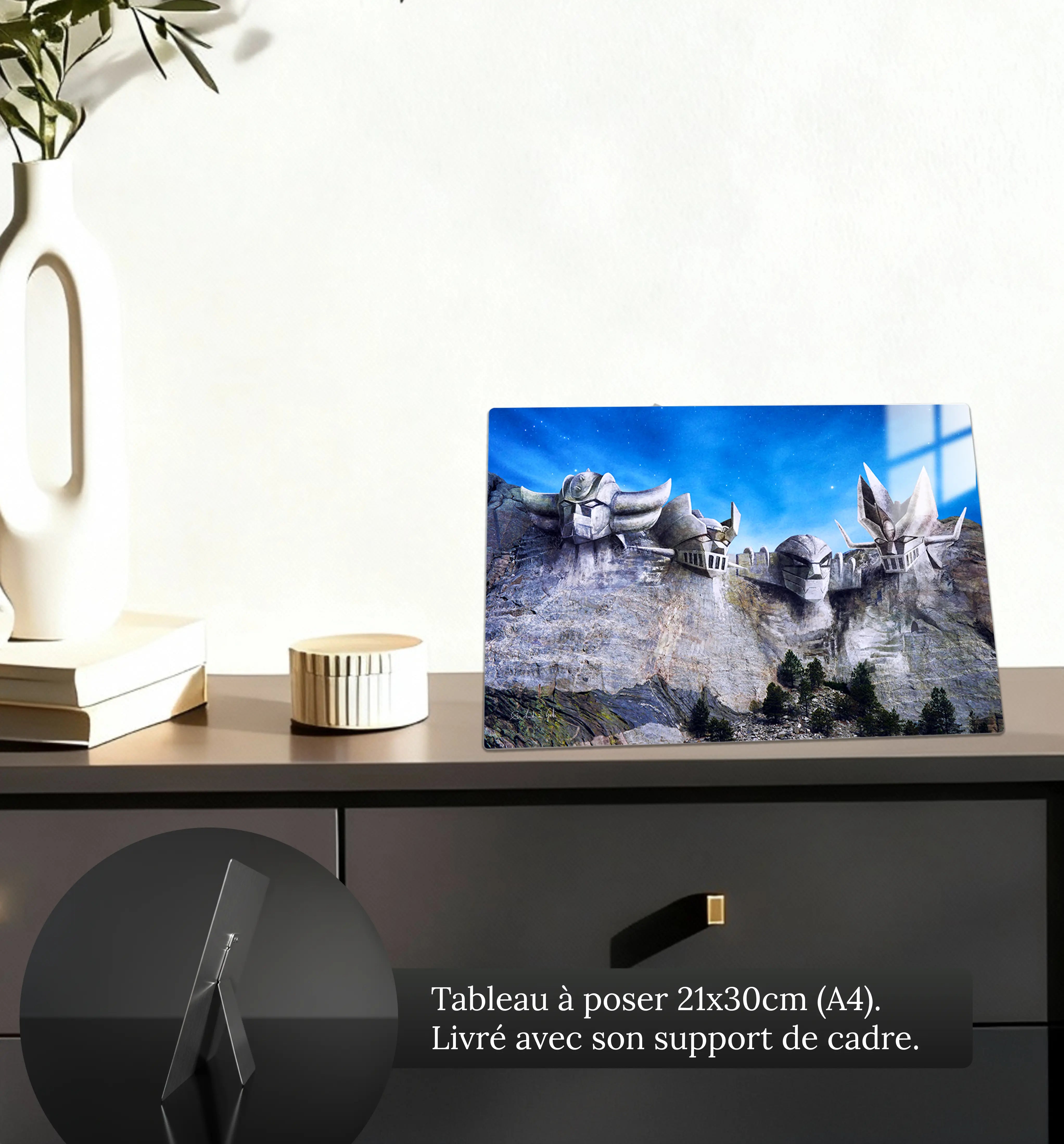tableau-goldorak-rushmore-petit-format-a-poser-sur-meuble | DreamWay