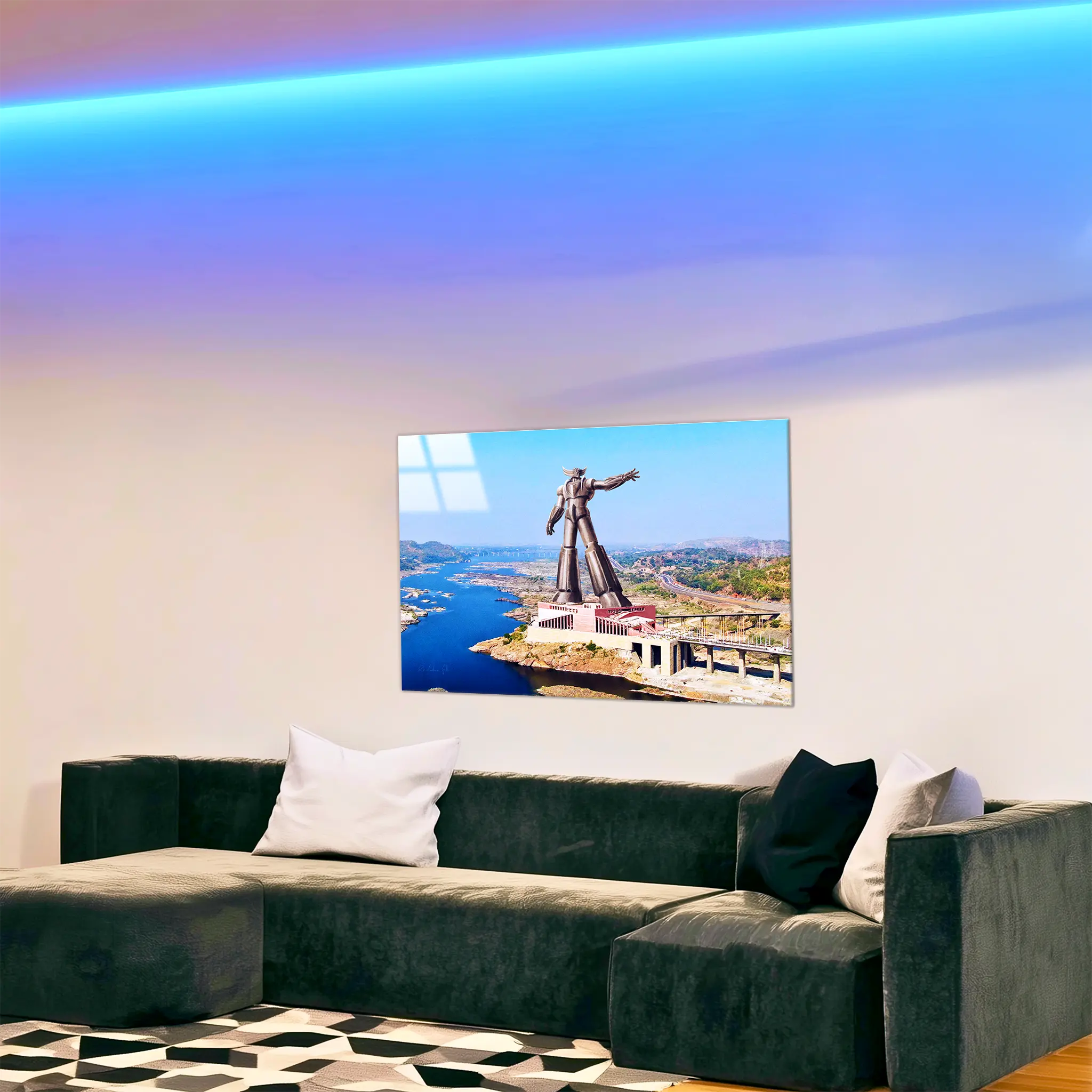 tableau-goldorak-sculpture-dans-le-salon | DreamWay