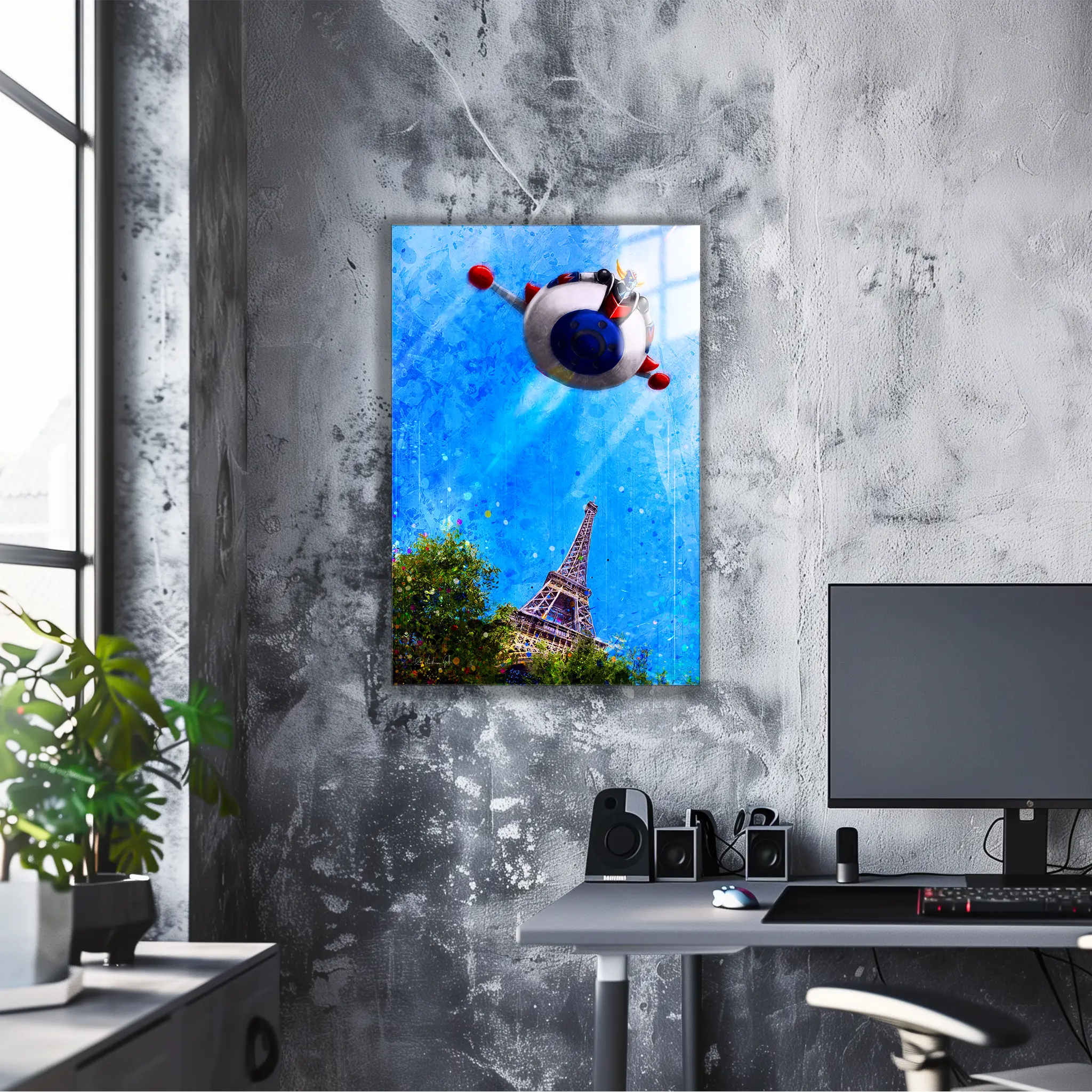 Tableau Goldorak Tour Eiffel