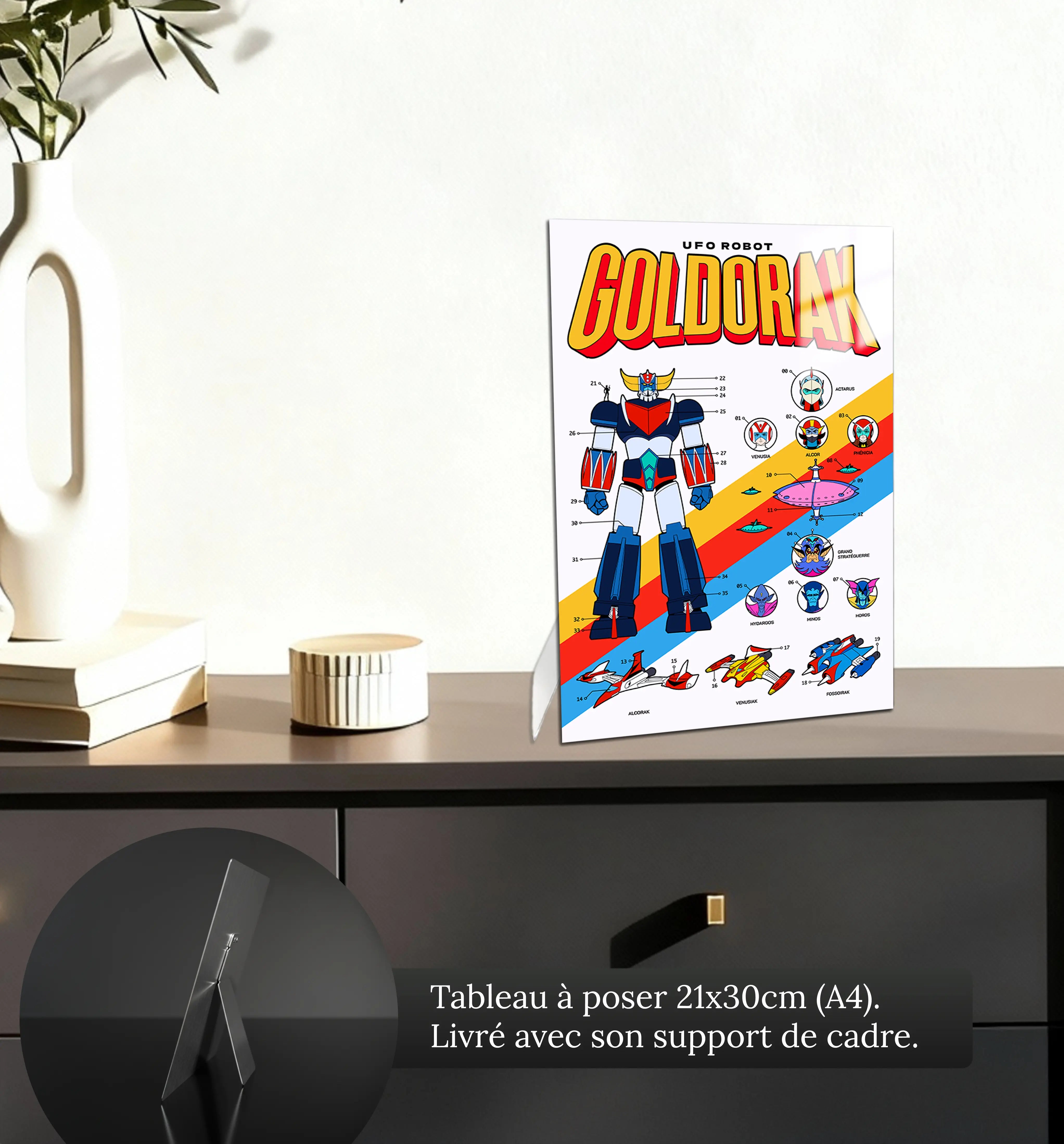 Tableau Goldorak UFO Robot Affiche