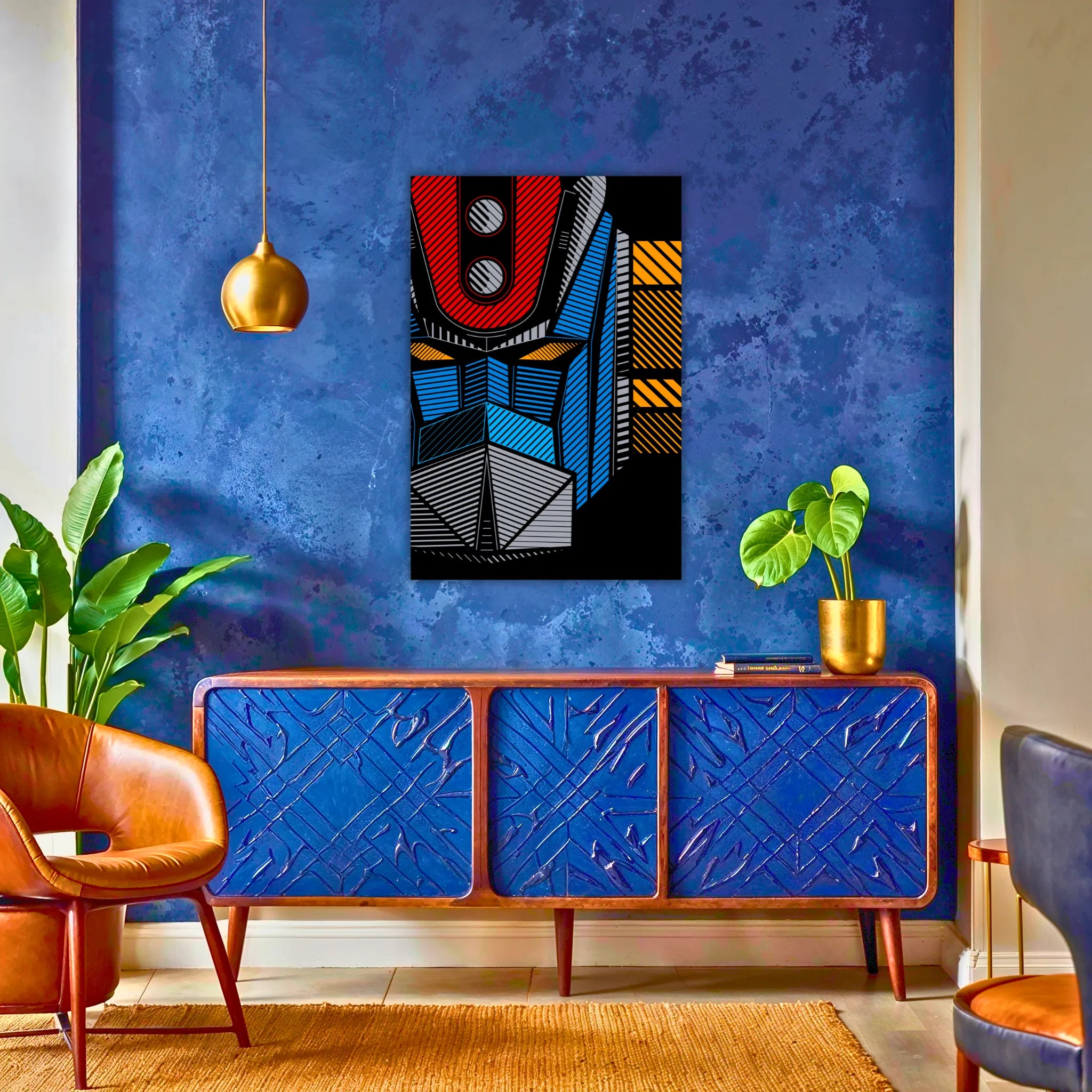 Tableau Goldorak Visage