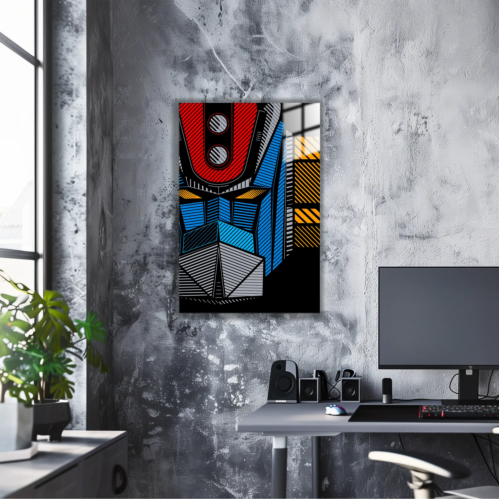 tableau-goldorak-visage-dans-le-bureau | DreamWay