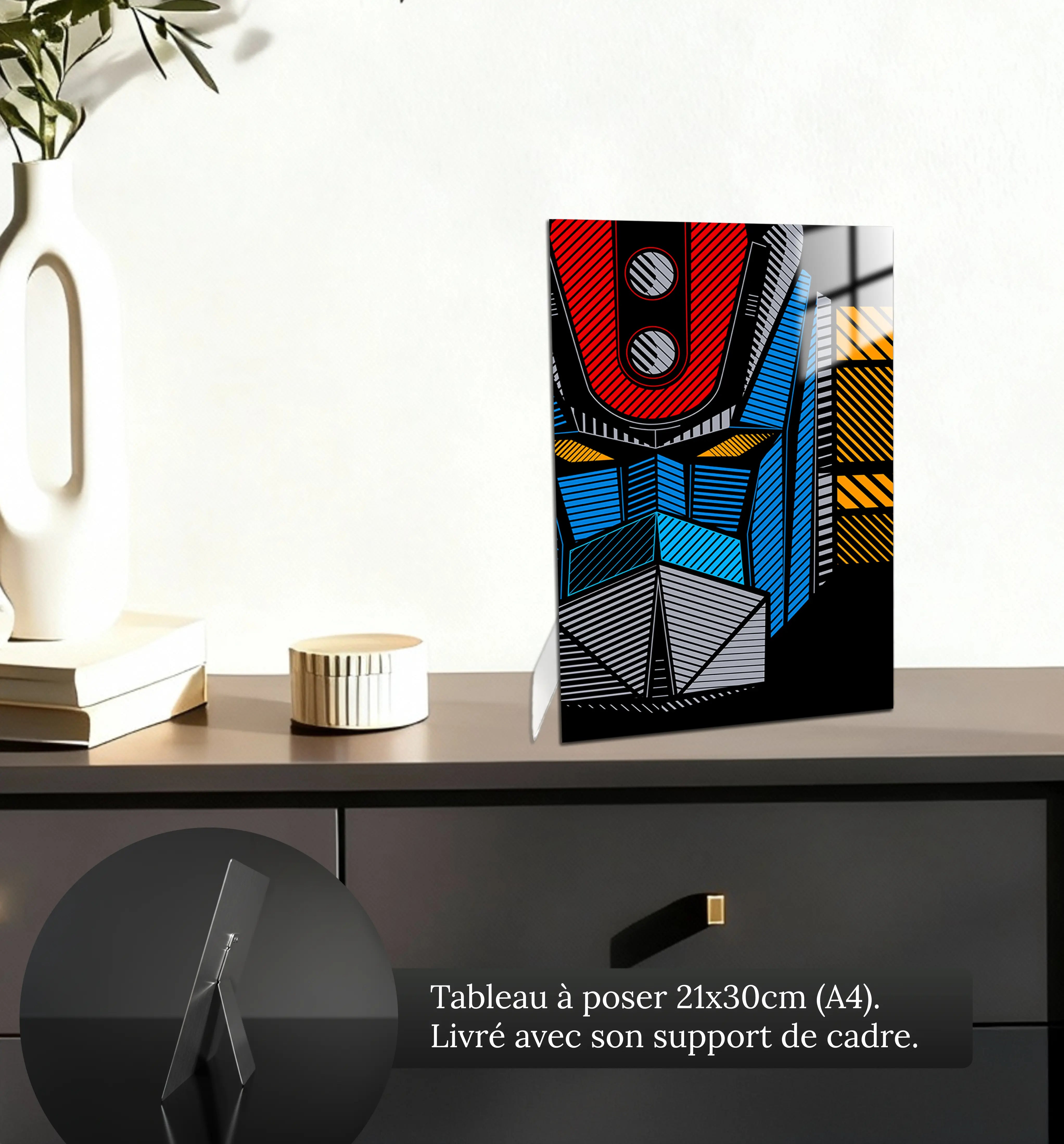 tableau-goldorak-visage-petit-format-a-poser-sur-meuble | DreamWay