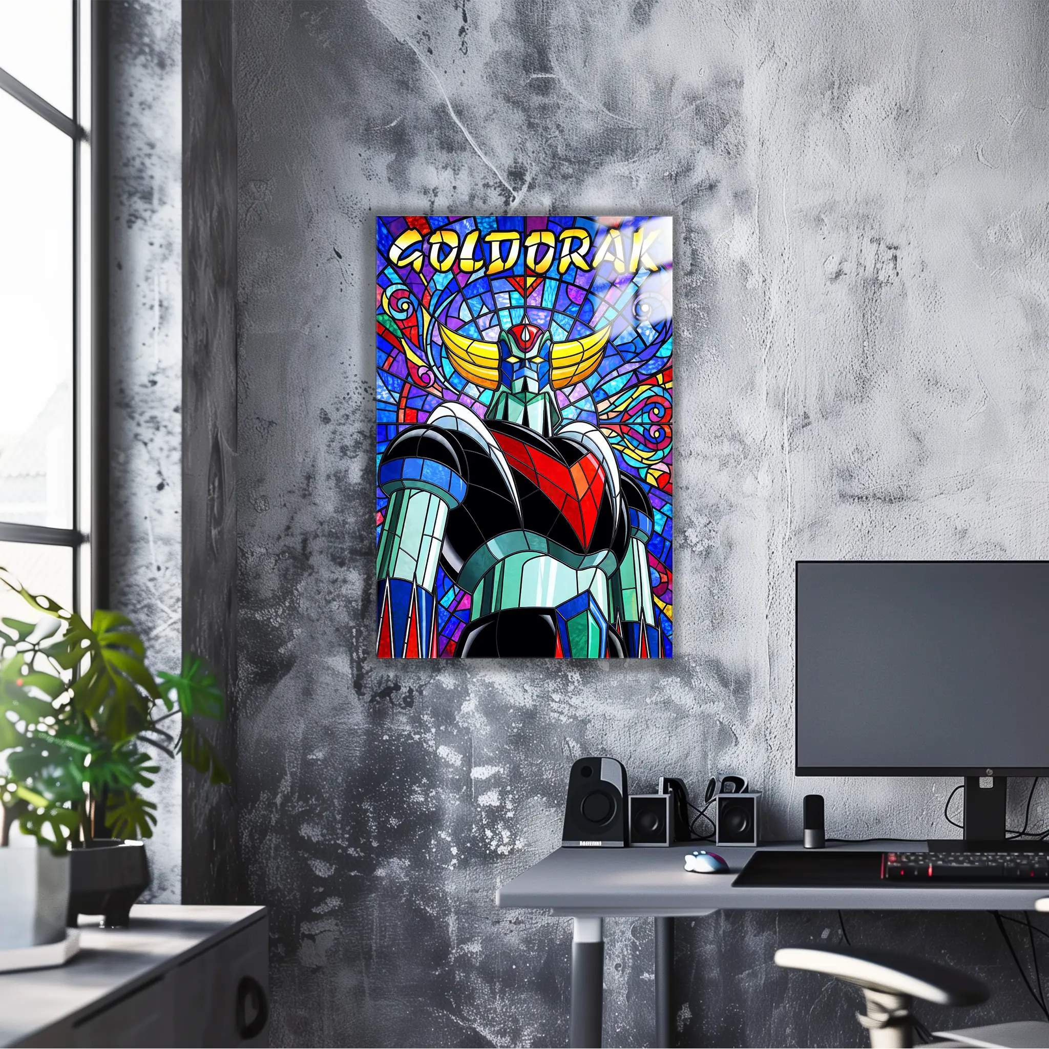 Tableau Goldorak Vitrail
