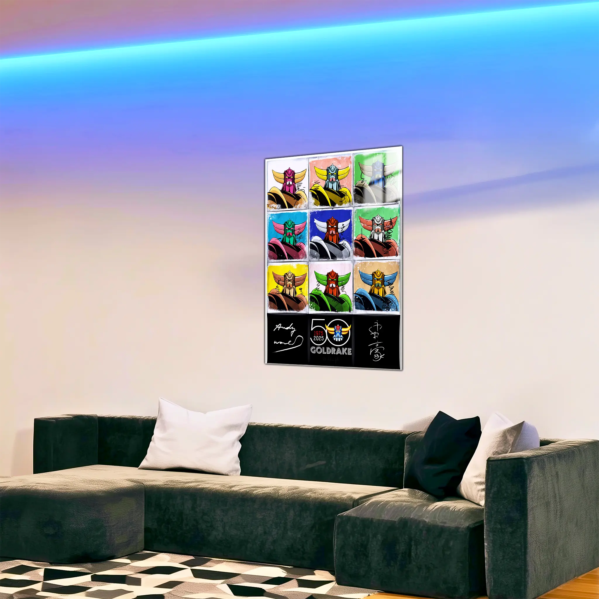 tableau-goldorak-warhol-dans-le-salon | DreamWay