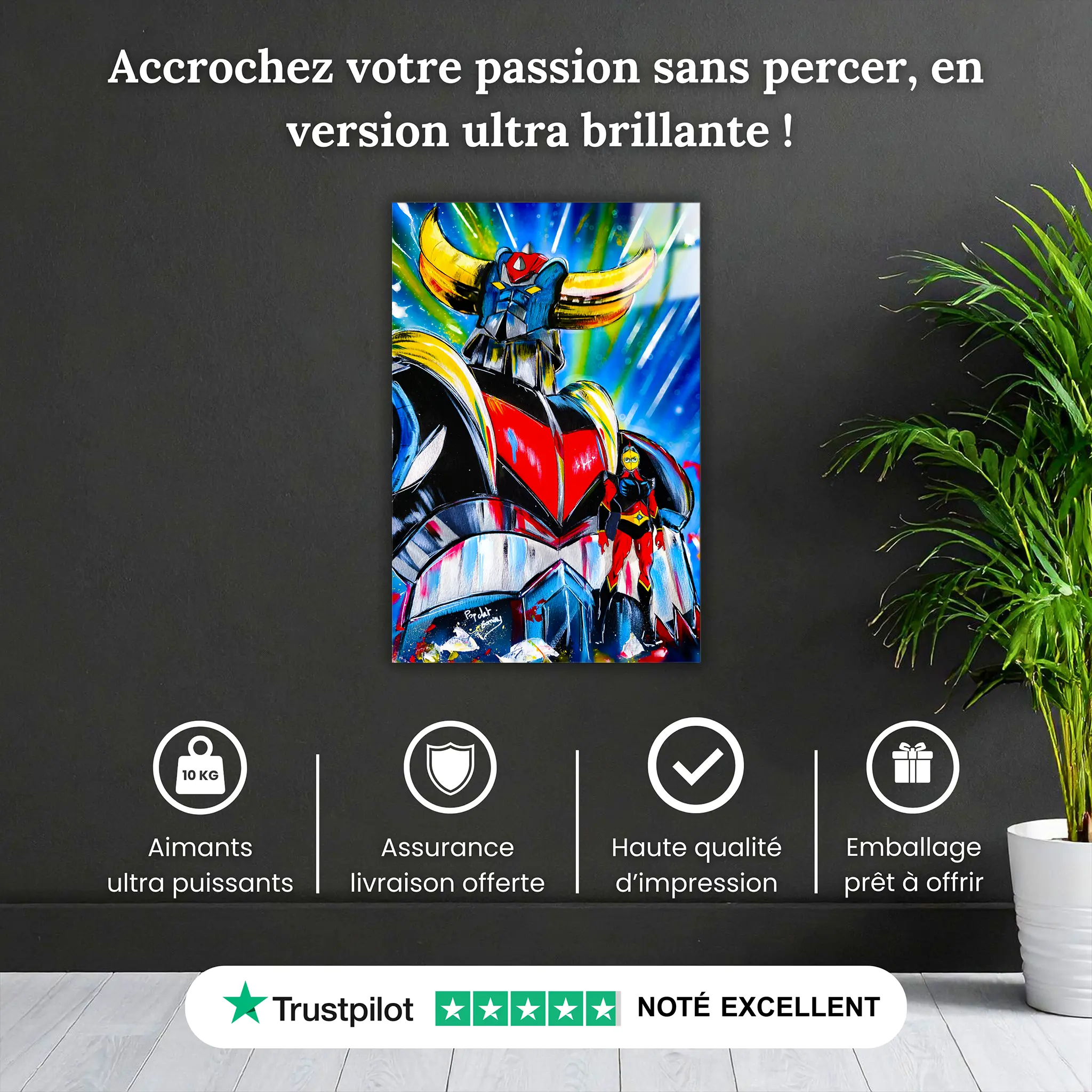 Tableau Goldorak Pop Art