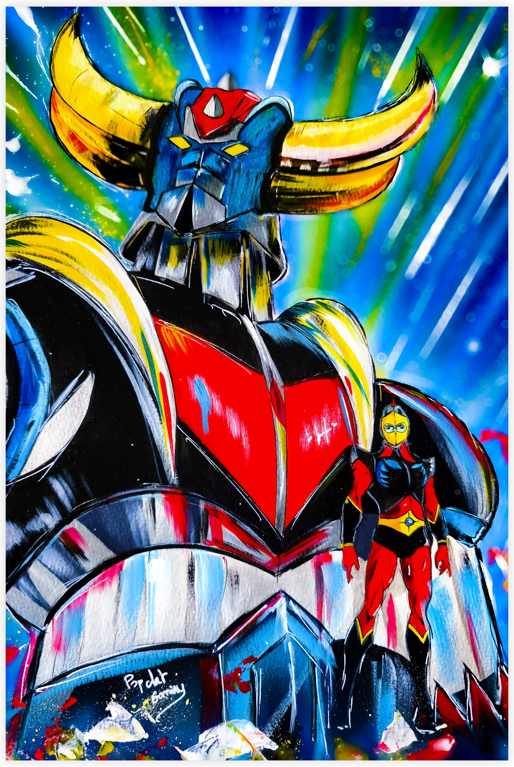 Tableau Goldorak Pop Art