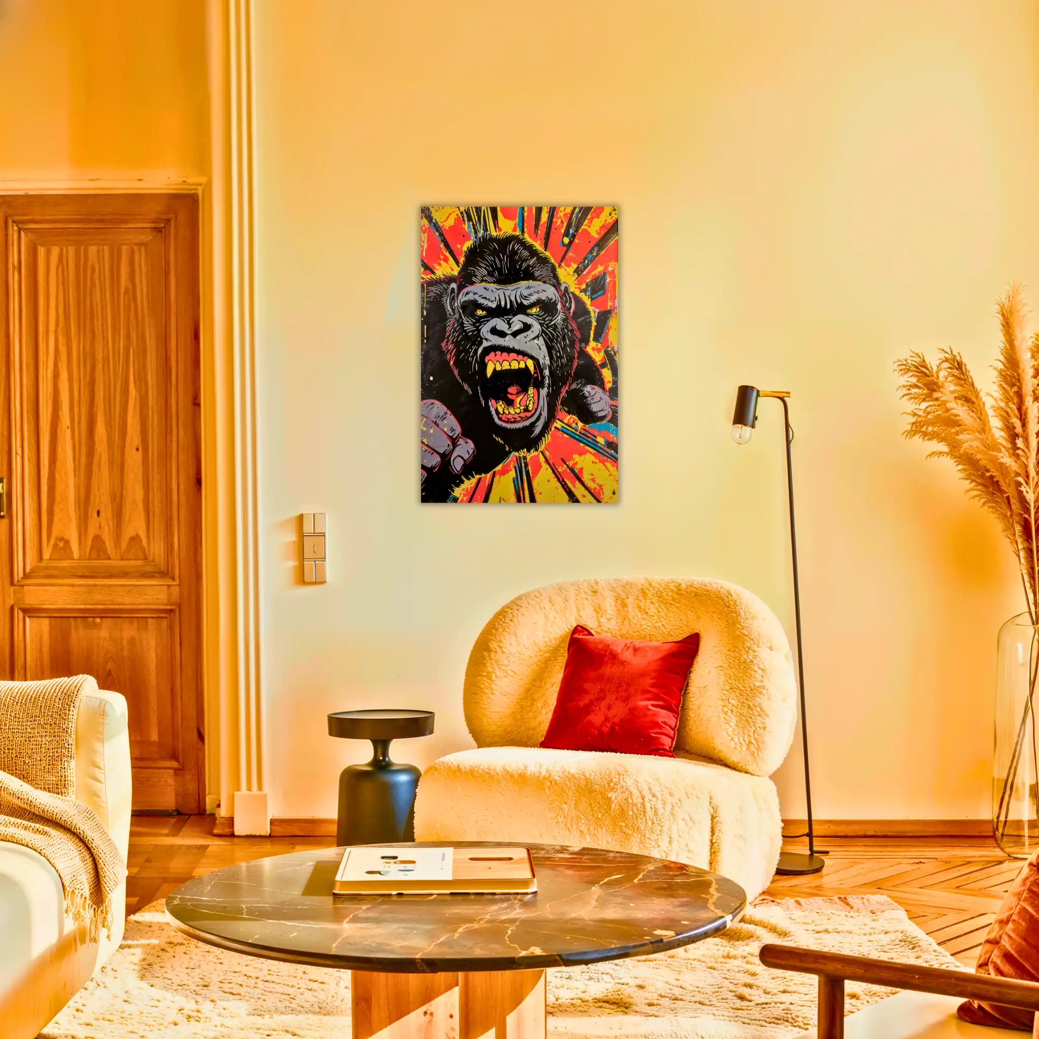 tableau-gorille-pop-art-au-salon | DreamWay