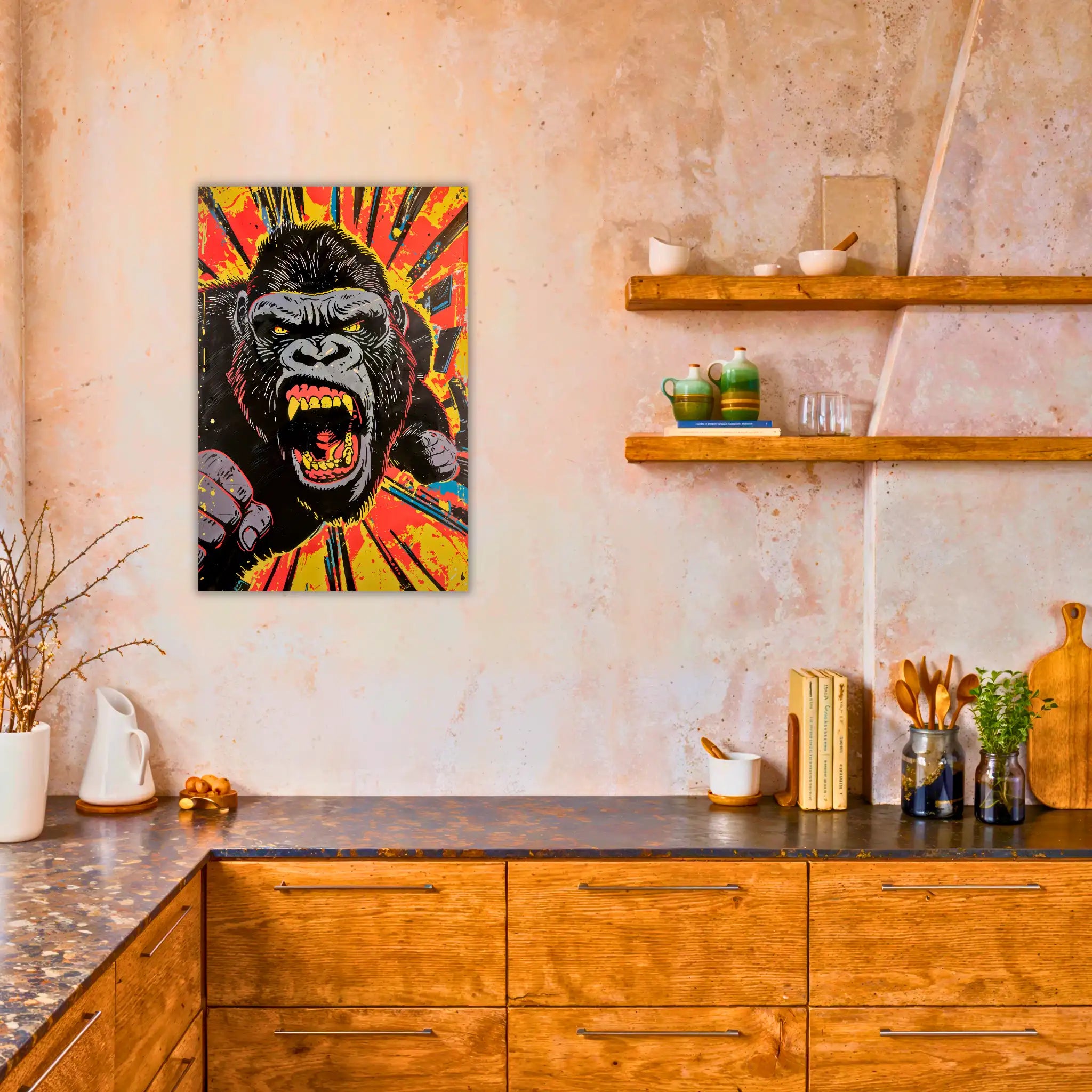 tableau-gorille-pop-art-dans-la-cuisine | DreamWay
