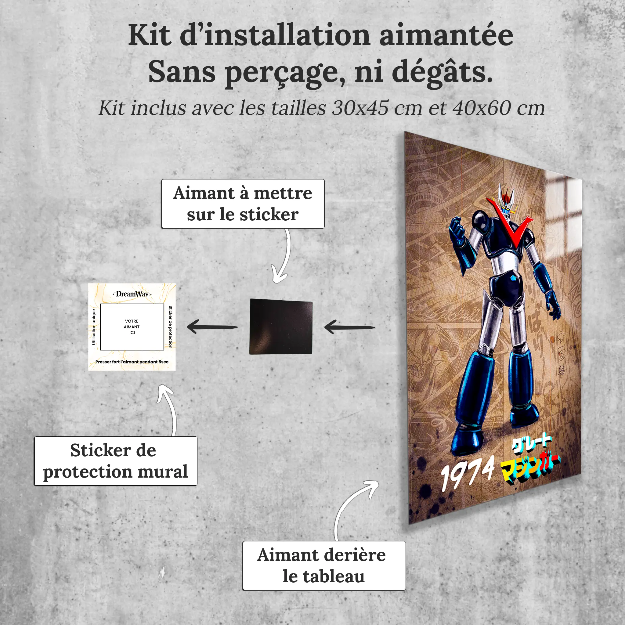 tableau-great-mazinger-1974-bd-avec-installation-aimantee | DreamWay