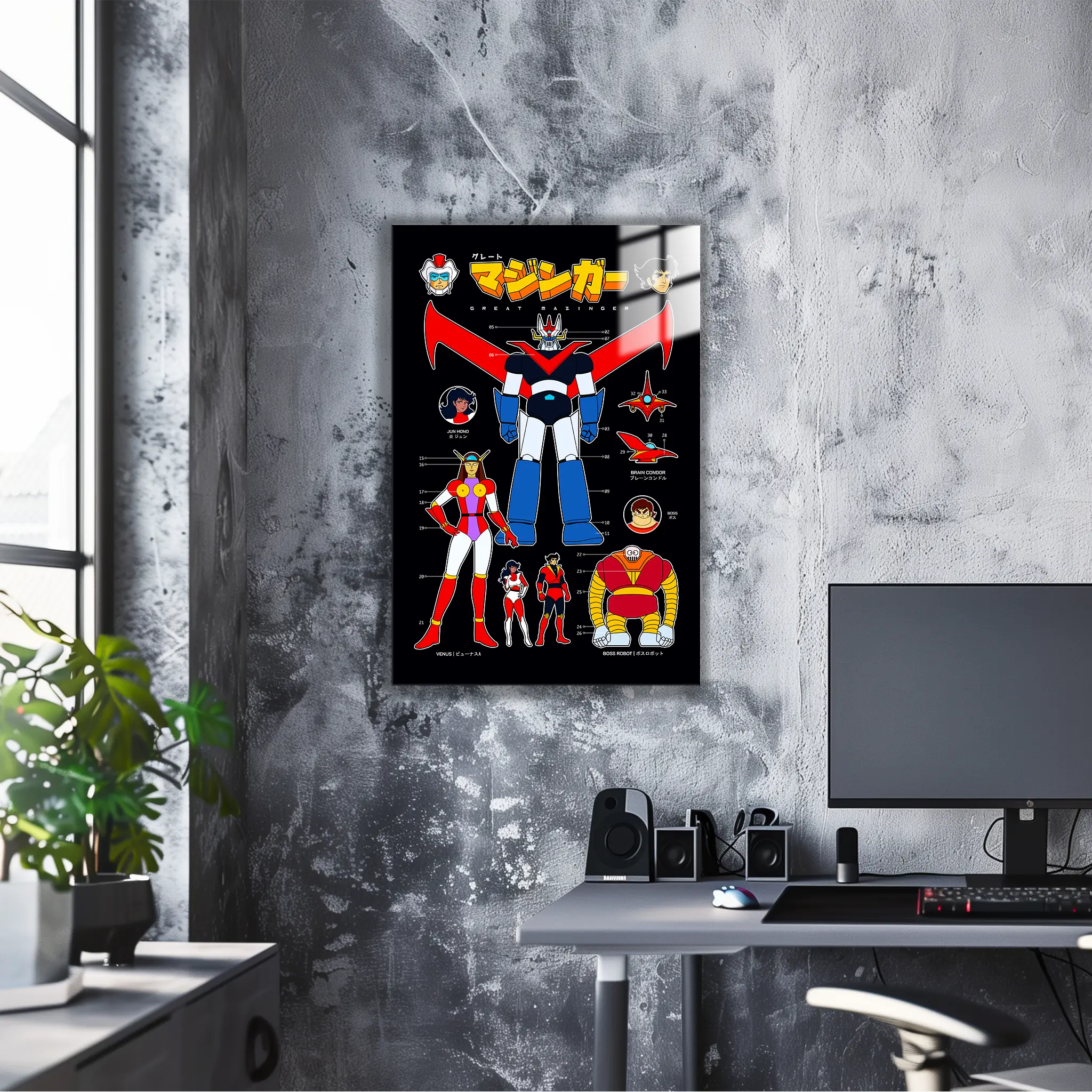 Tableau Great Mazinger Affiche
