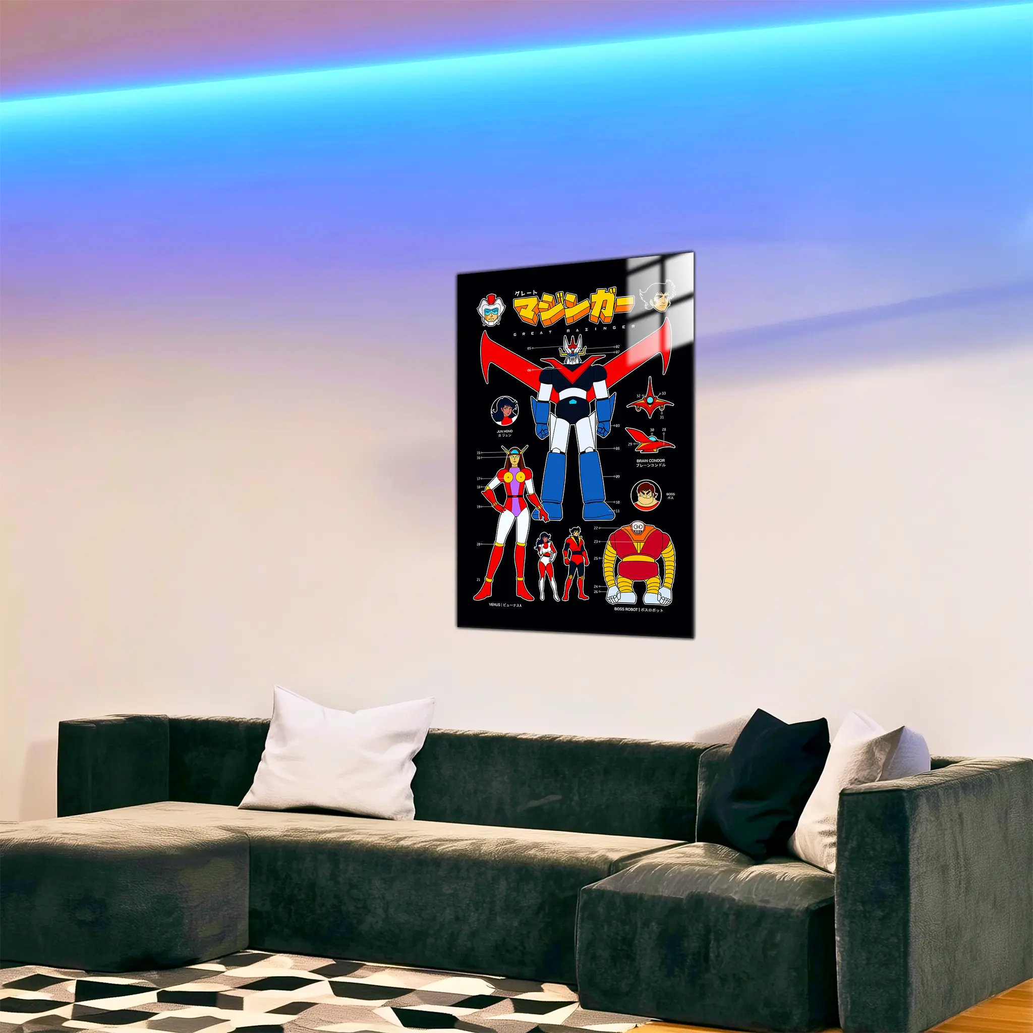tableau-great-mazinger-affiche-dans-le-salon | DreamWay