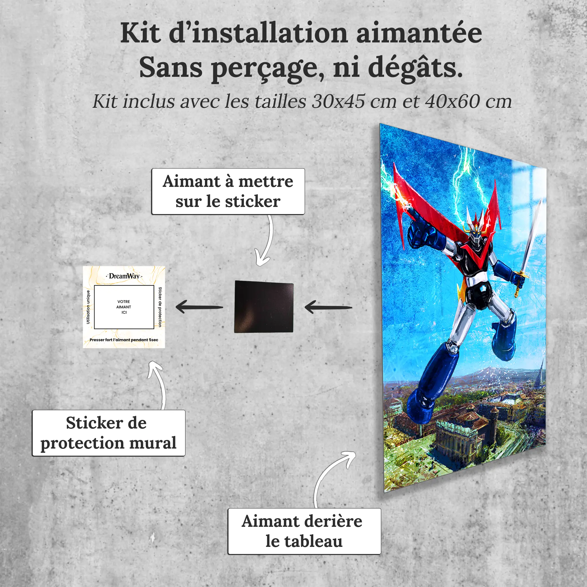 tableau-great-mazinger-turin-avec-installation-aimantee | DreamWay