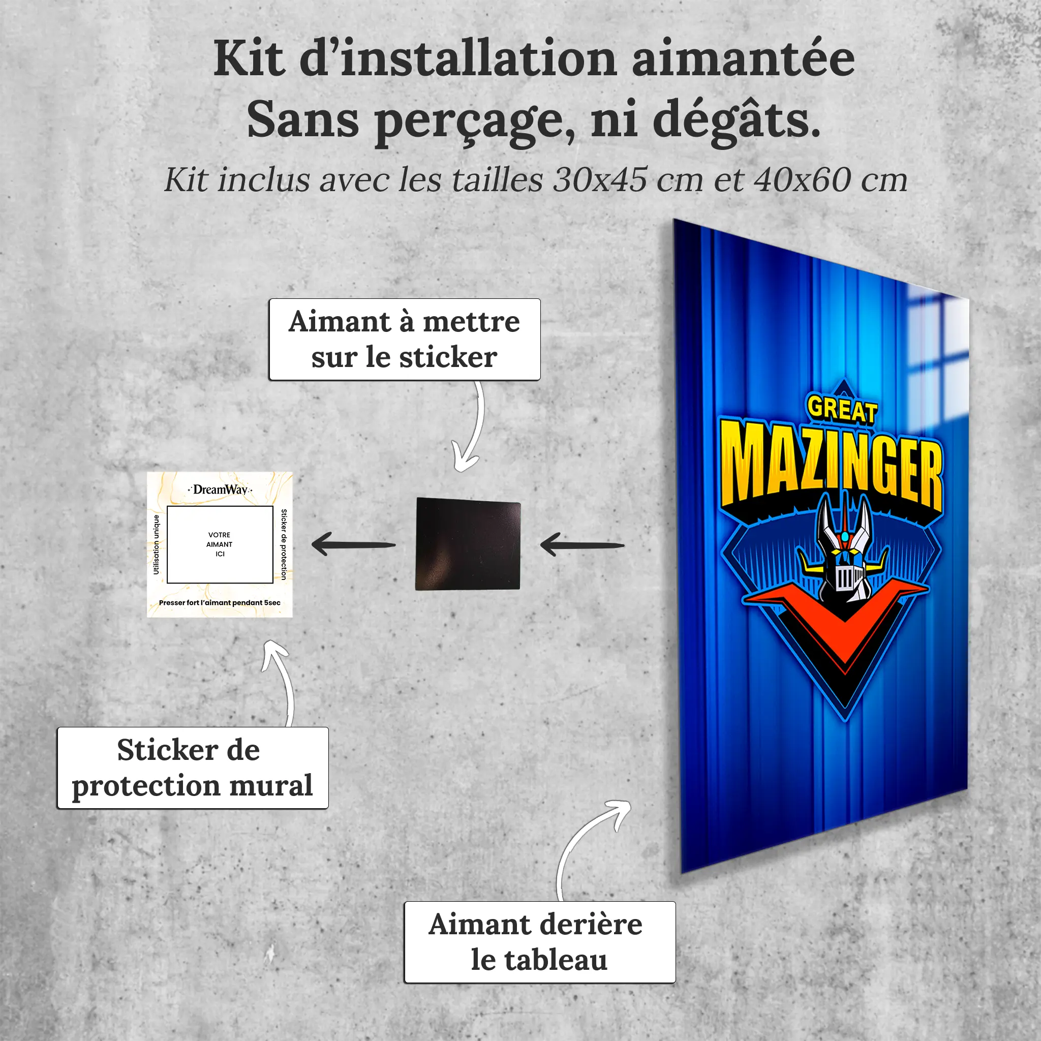 tableau-great-mazinger-z-avec-installation-aimantee | DreamWay