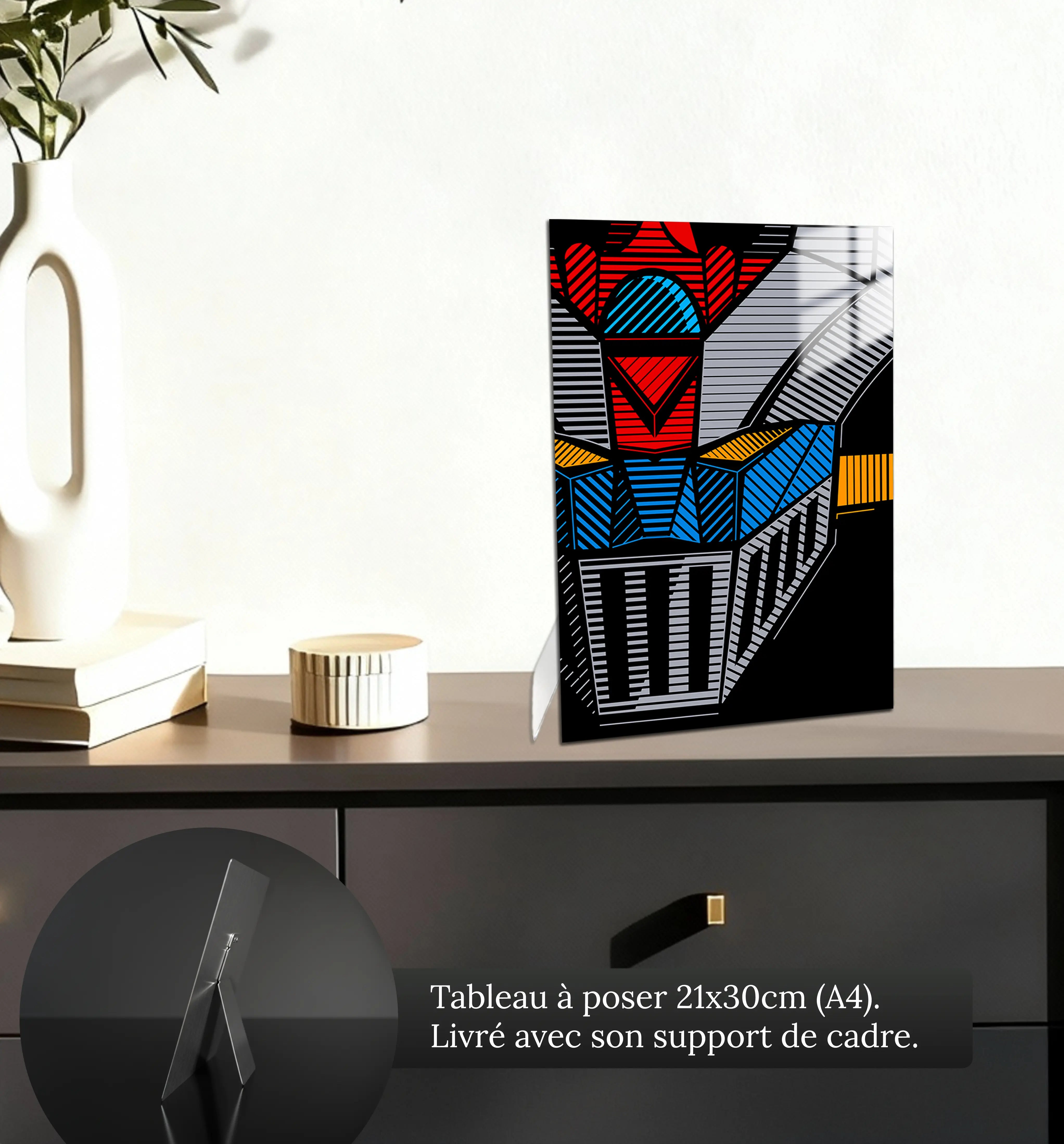 tableau-great-mazinger-z-visage-petit-format-a-poser-sur-meuble | DreamWay