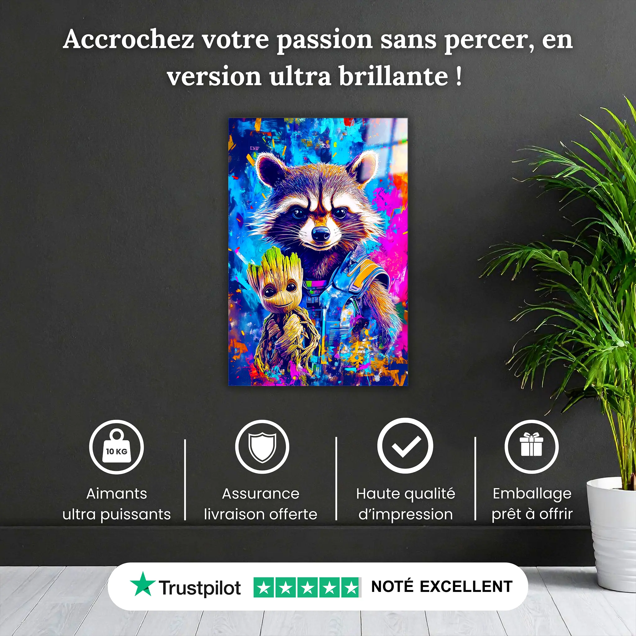 tableau-groot-et-rocket-pop-art-pourquoi-acheter | DreamWay