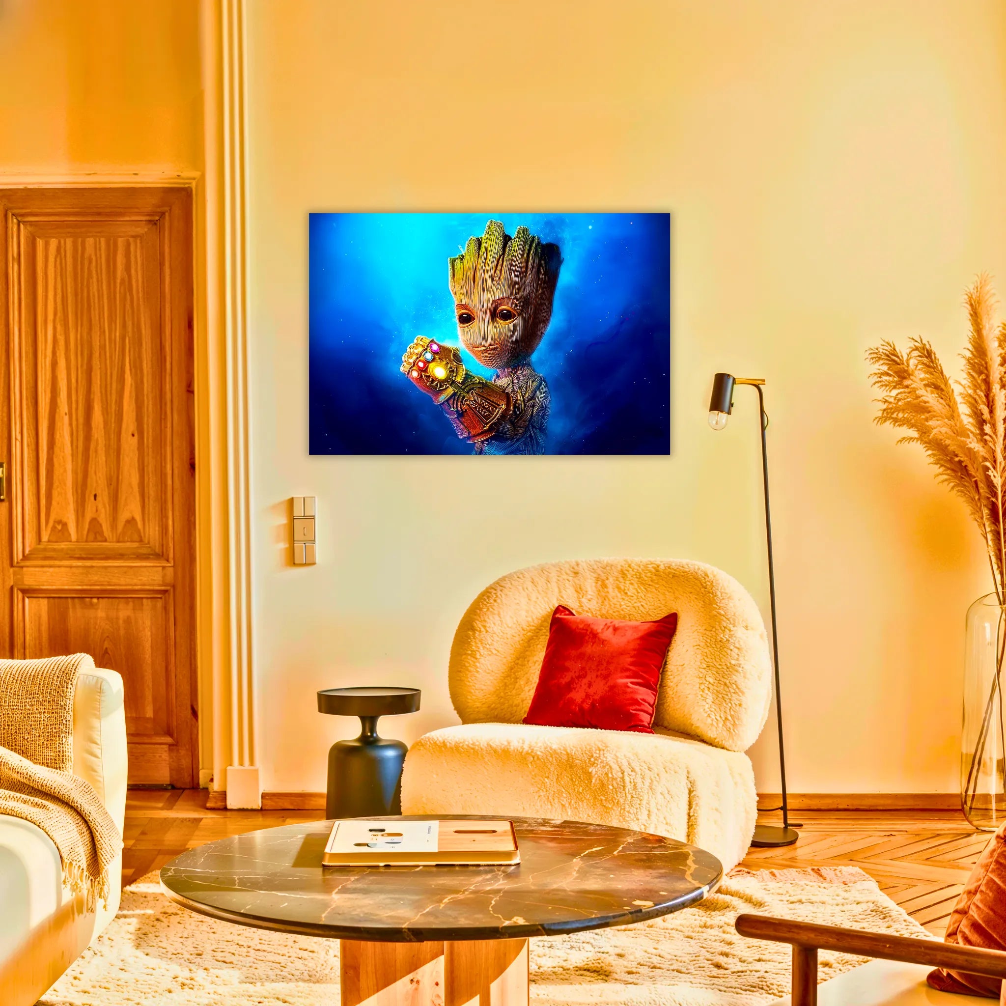 Tableau Groot Et Main De Thanos