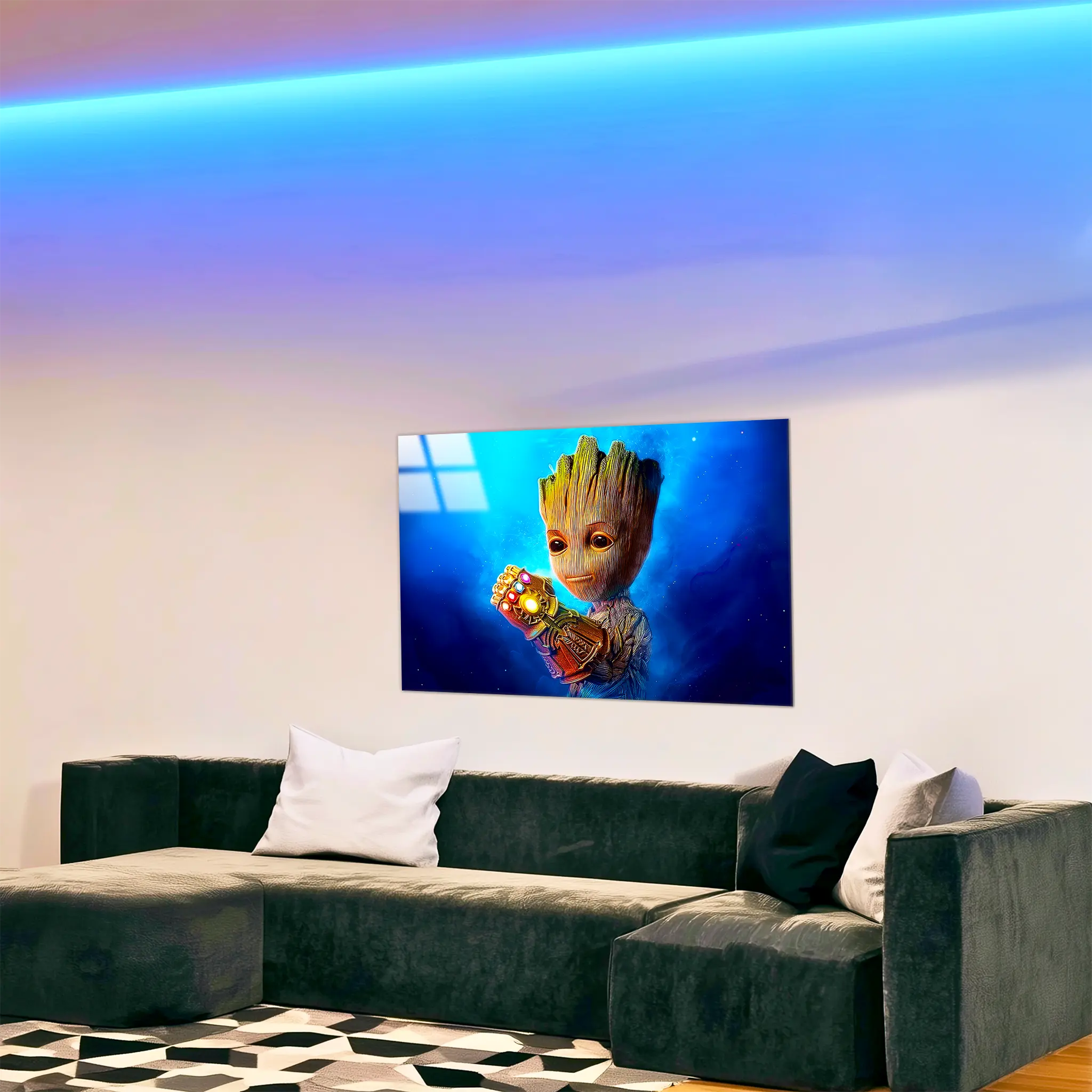 tableau-groot-main-de-thanos-dans-le-salon | DreamWay