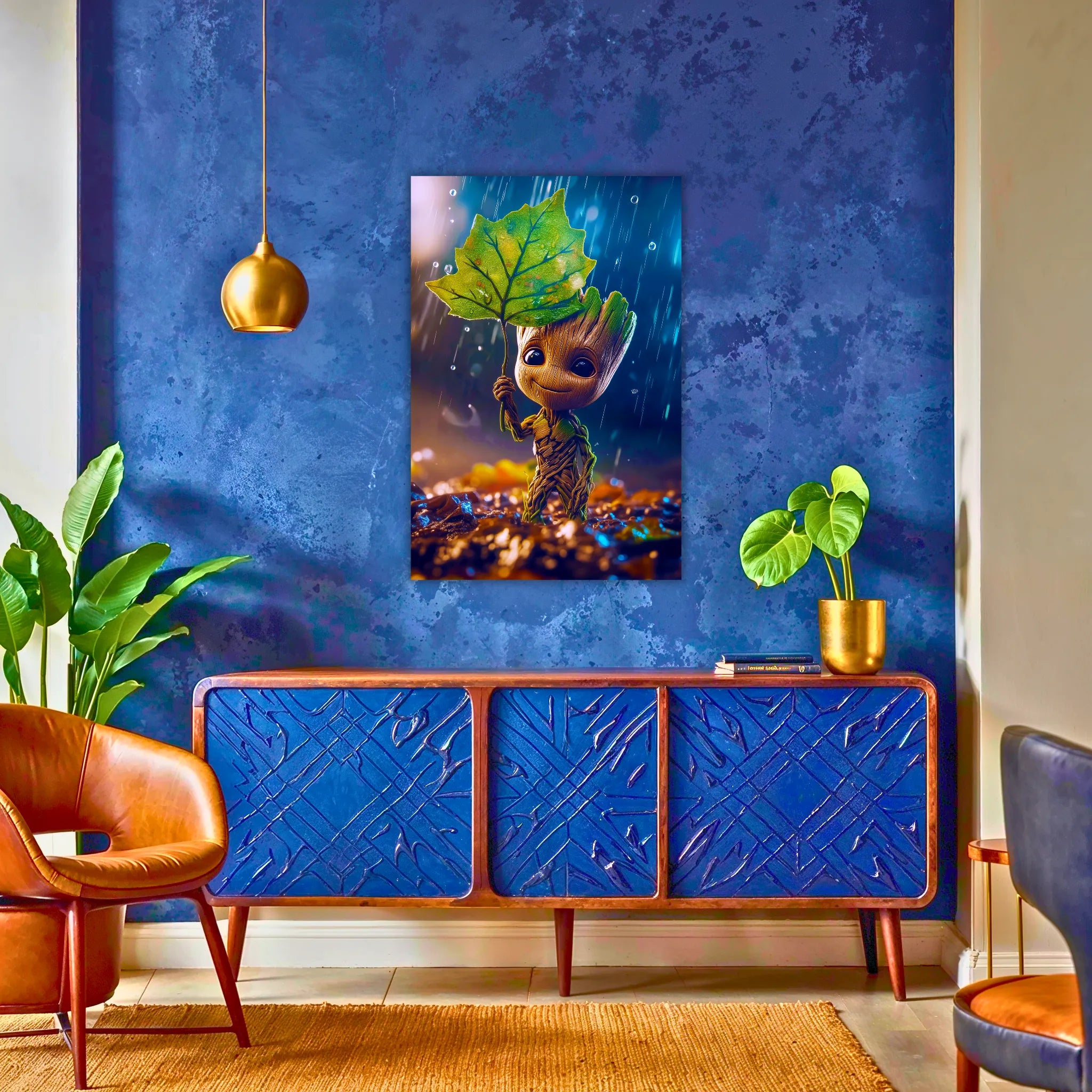 Tableau Groot Sous La Pluie