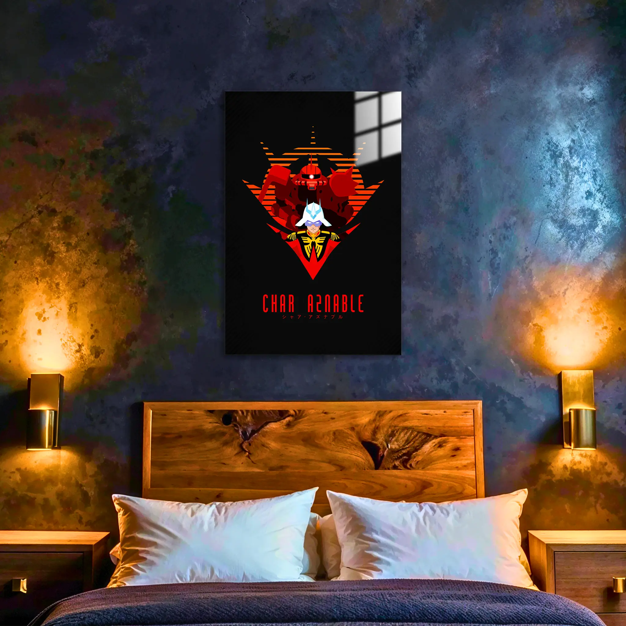 tableau-gundam-char-zaku-dans-la-chambre | DreamWay