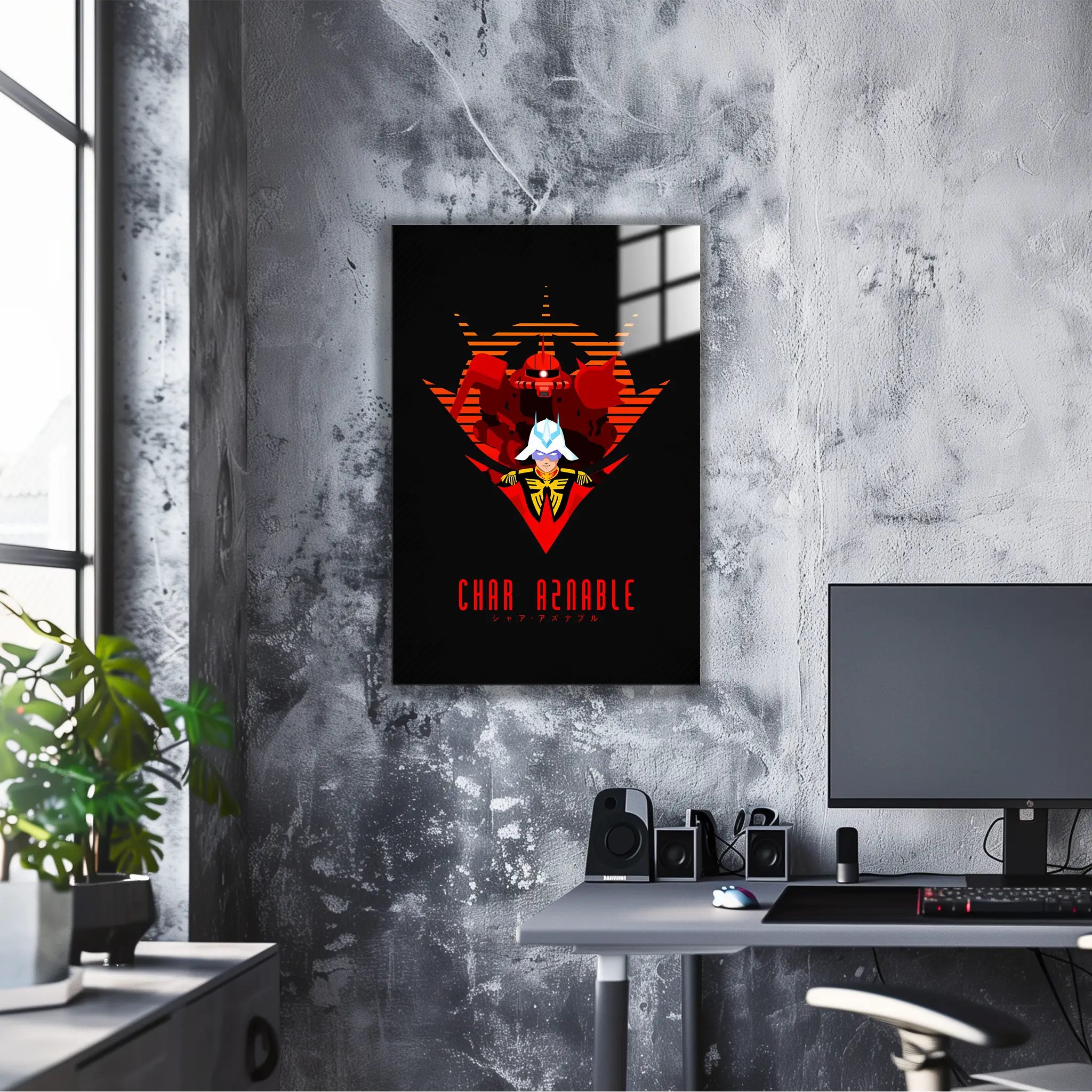 Tableau Gundam Char Zaku