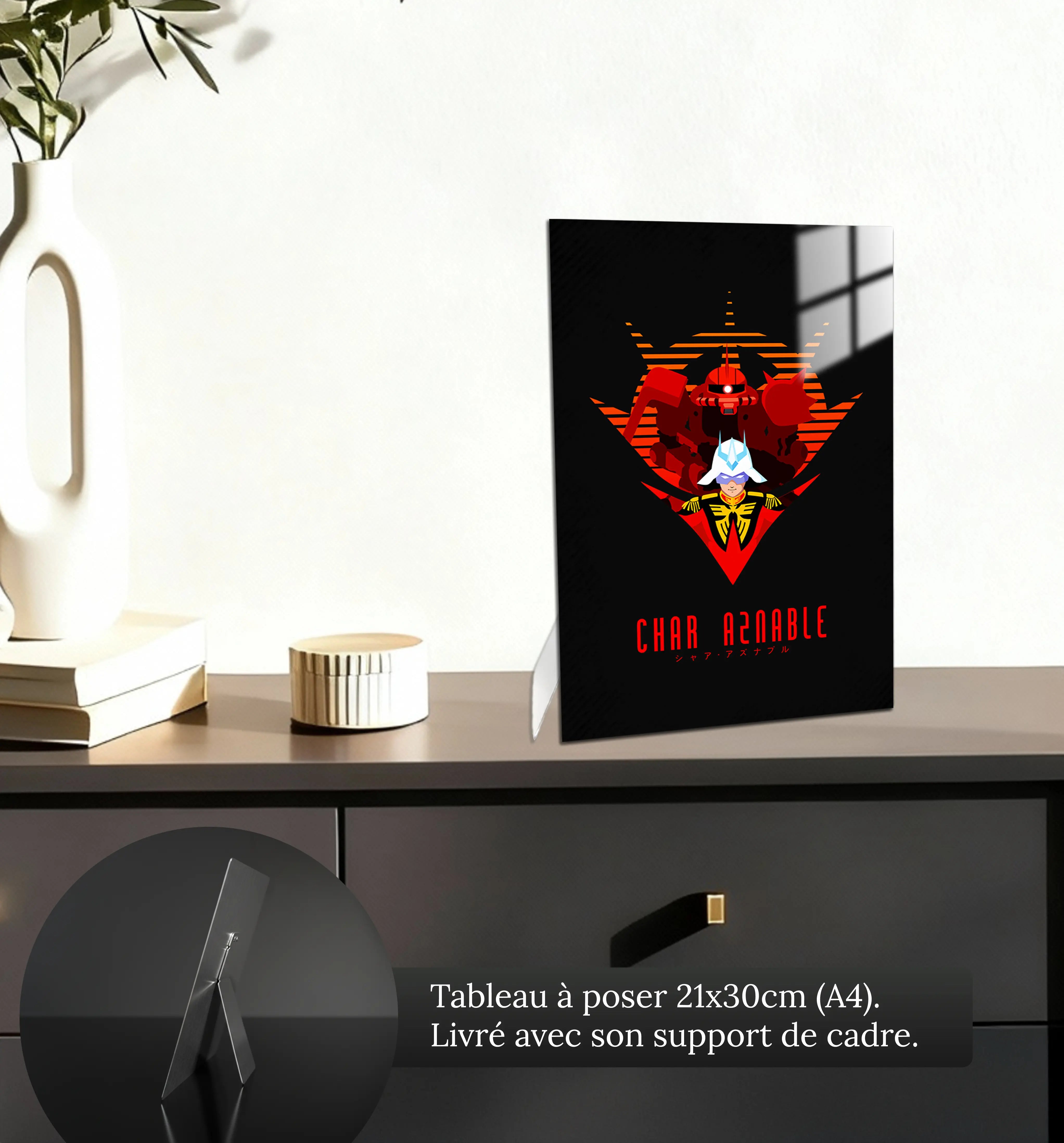 tableau-gundam-char-zaku-petit-format-a-poser-sur-meuble | DreamWay