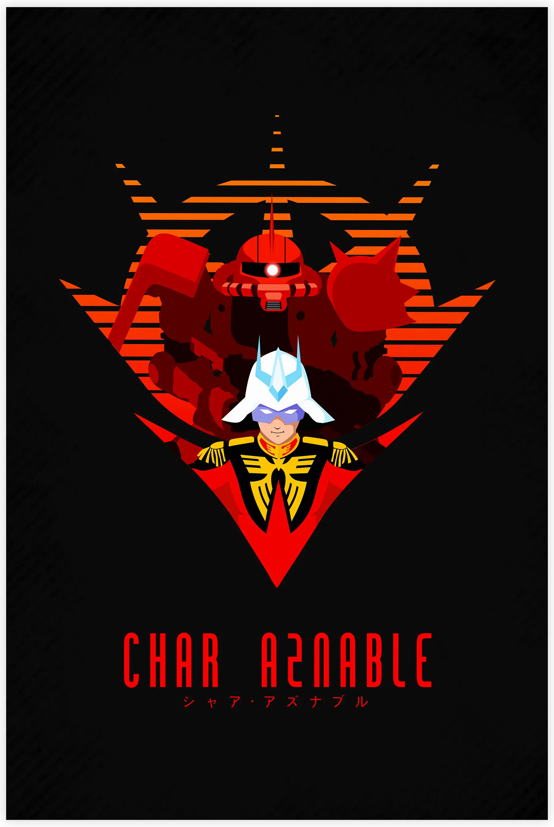 Tableau Gundam Char Zaku