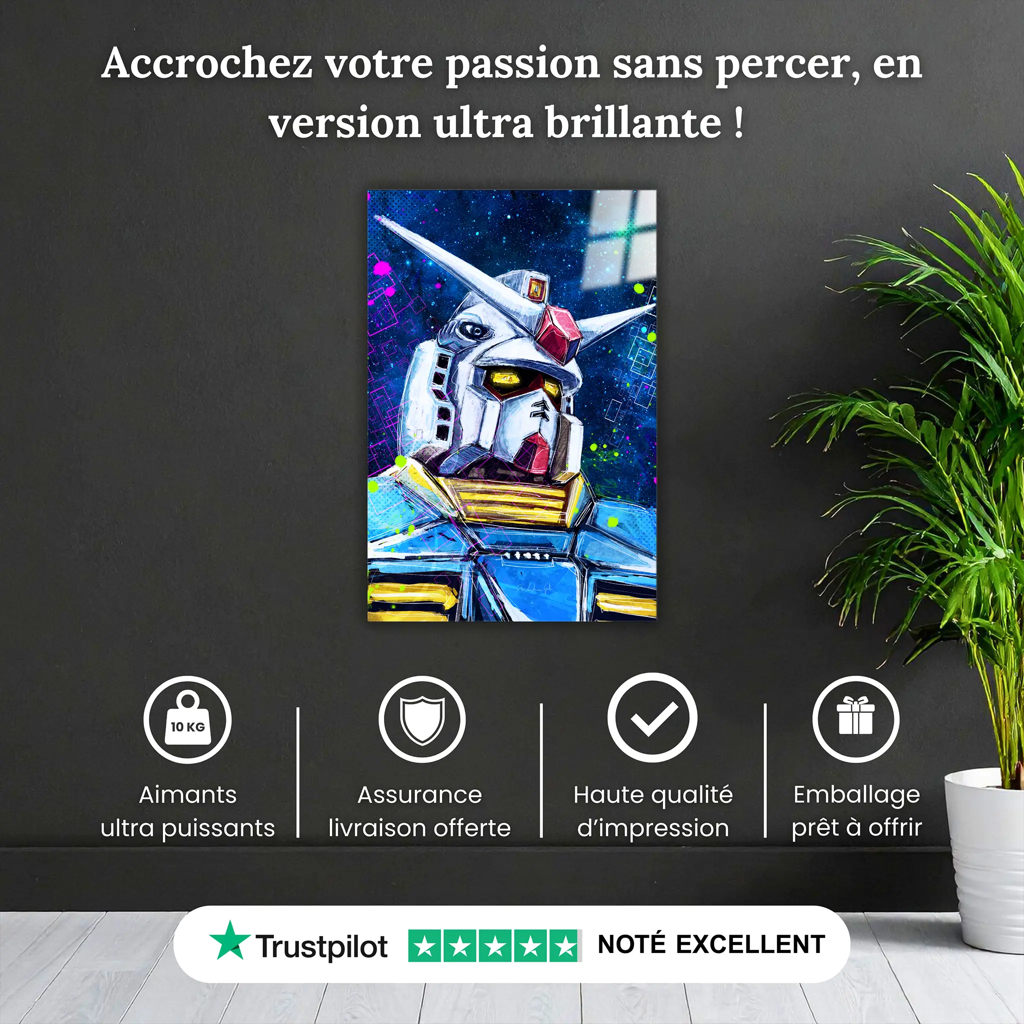 tableau-gundam-colore-portrait-pourquoi-acheter | DreamWay
