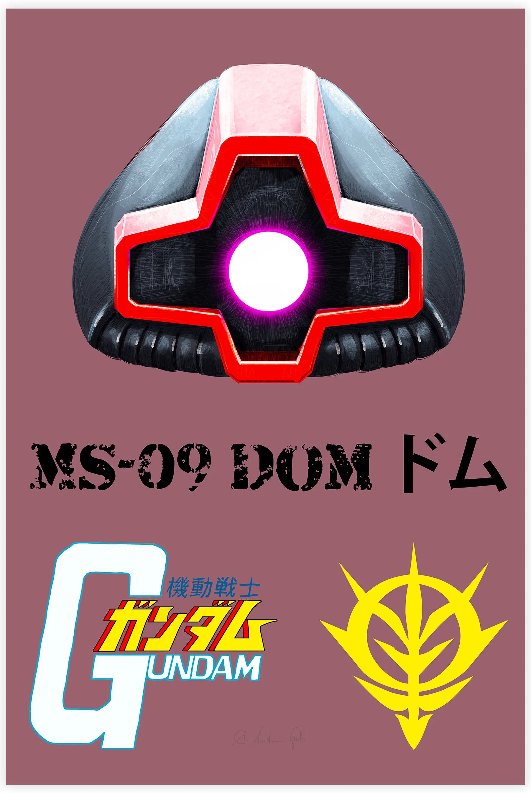 Tableau Gundam Dom