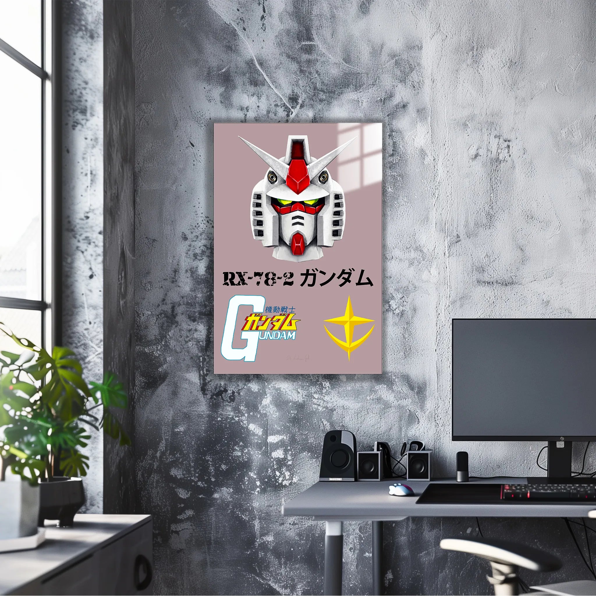 Tableau Gundam Gris
