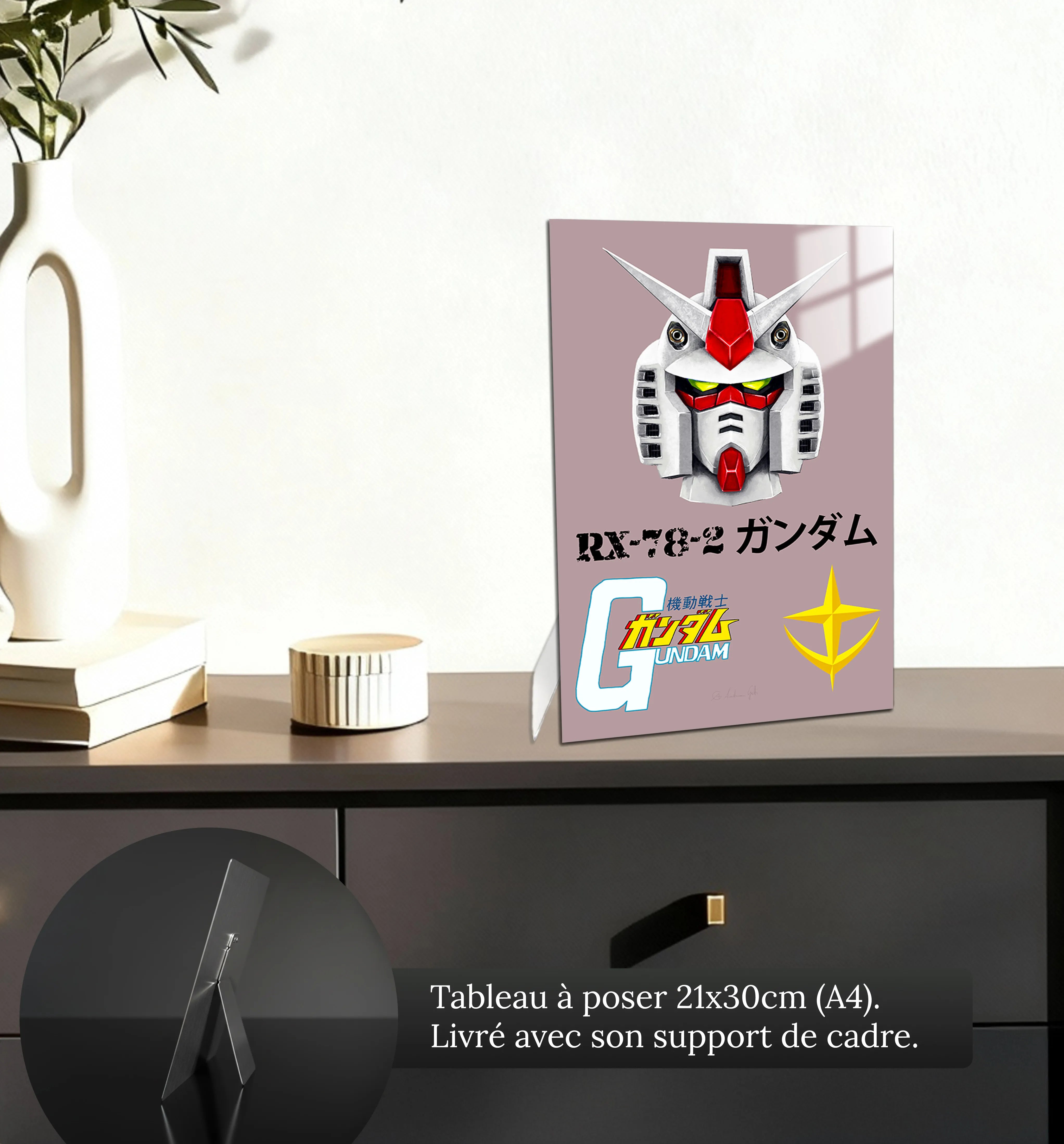 Tableau Gundam Gris